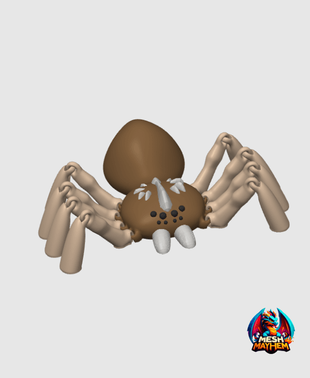 Articulated Spider by Mesh Mayhem 3d model