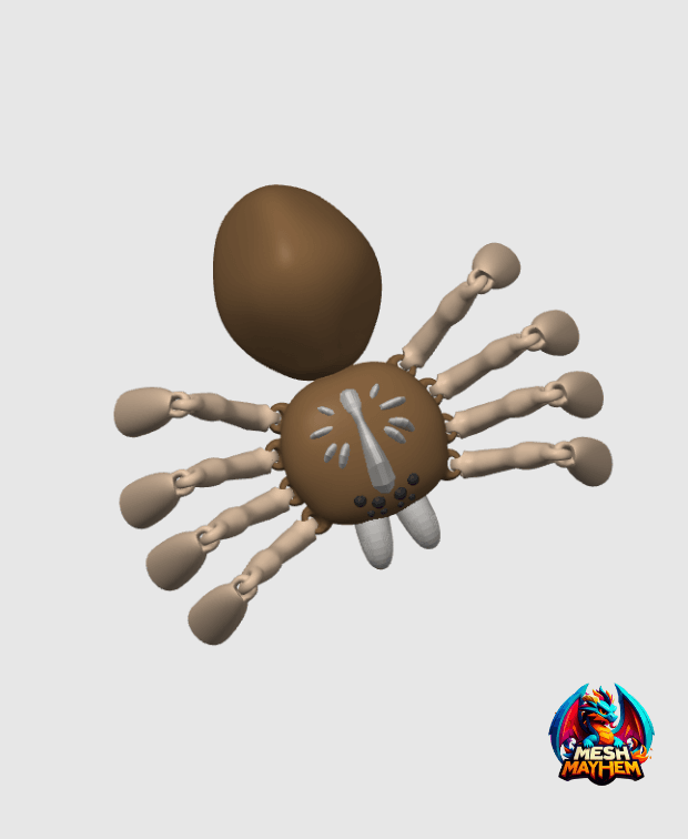 Articulated Spider by Mesh Mayhem 3d model