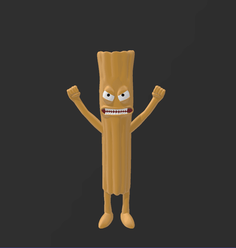 churry from rick and morty 3d model