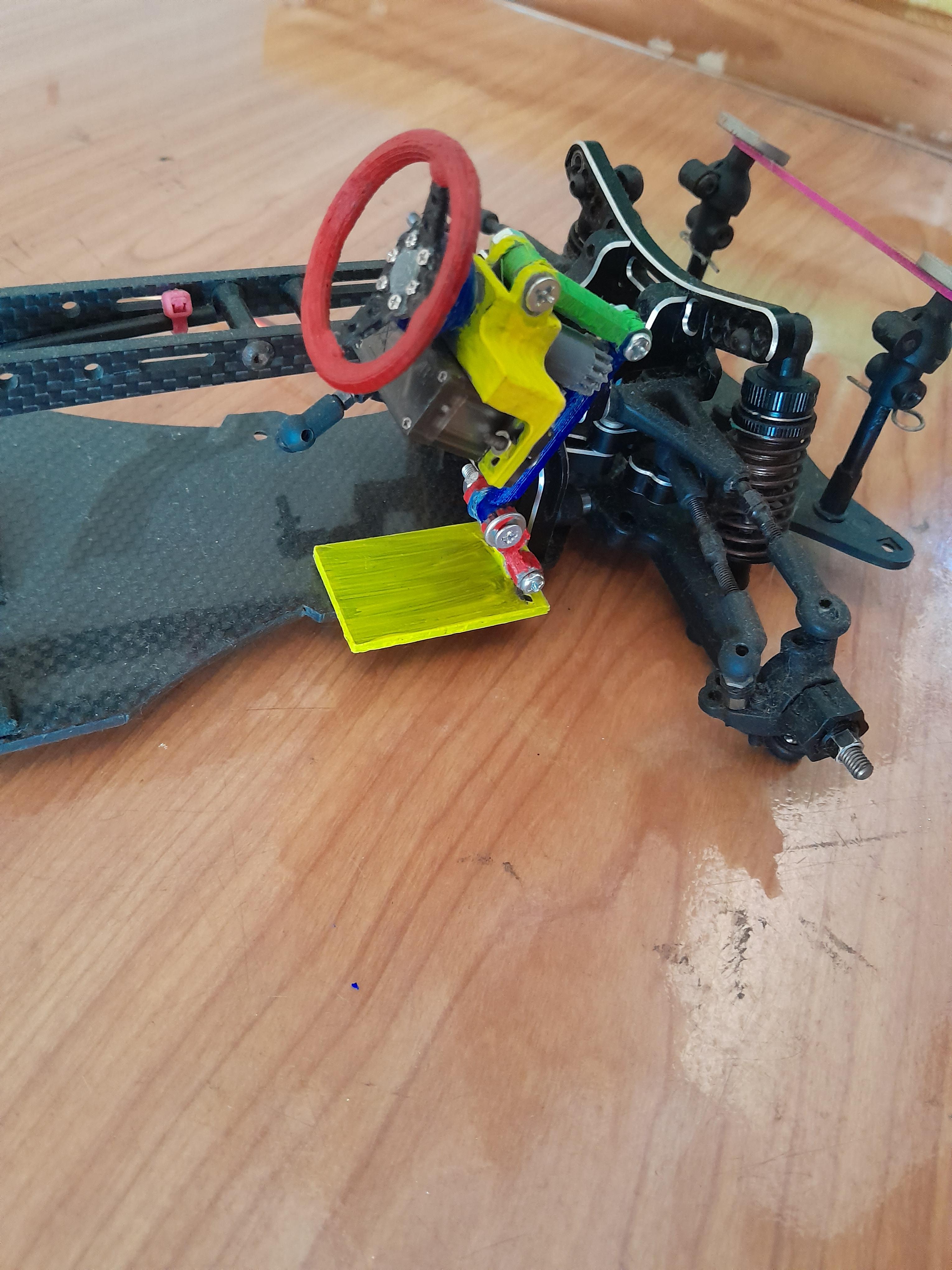 RC Drift 1:10 Steering System with Servo 3d model