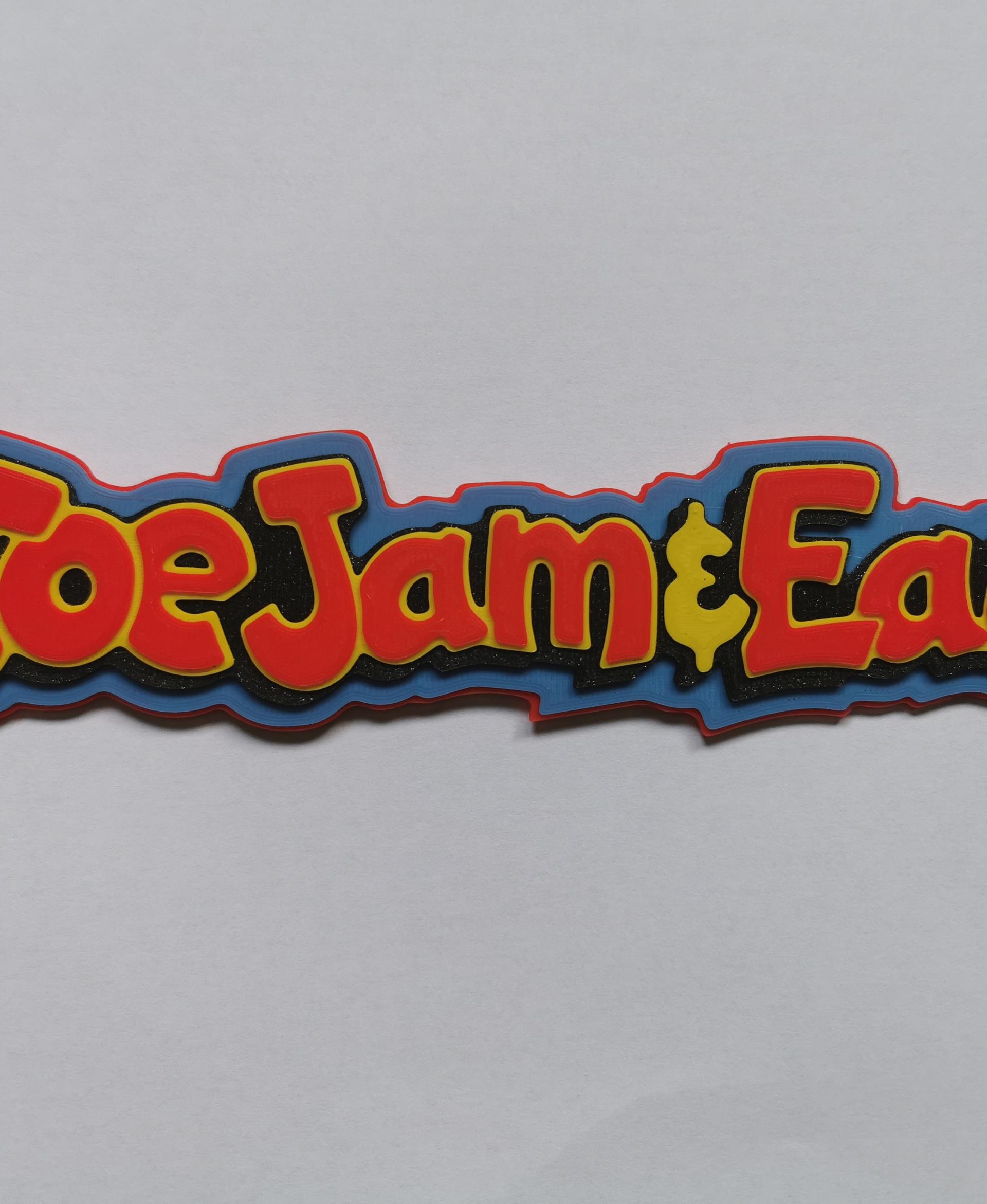 ToeJam & Earl Figures and Logo 3d model