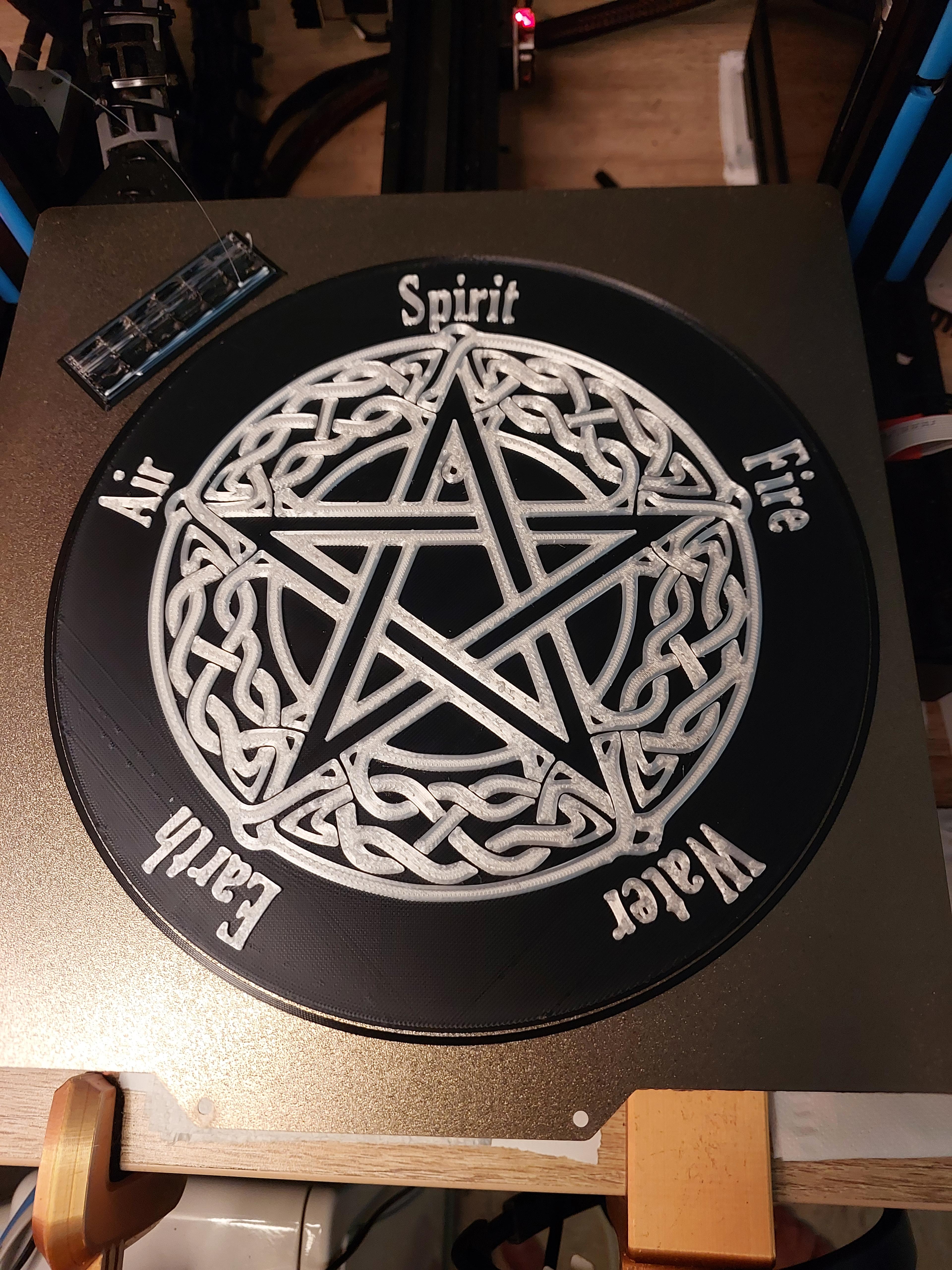 Spiritual Elements with Pentagram 1 3d model