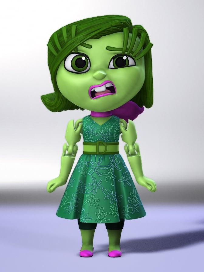 Inside Out Disgust Flexi Toy 3d model