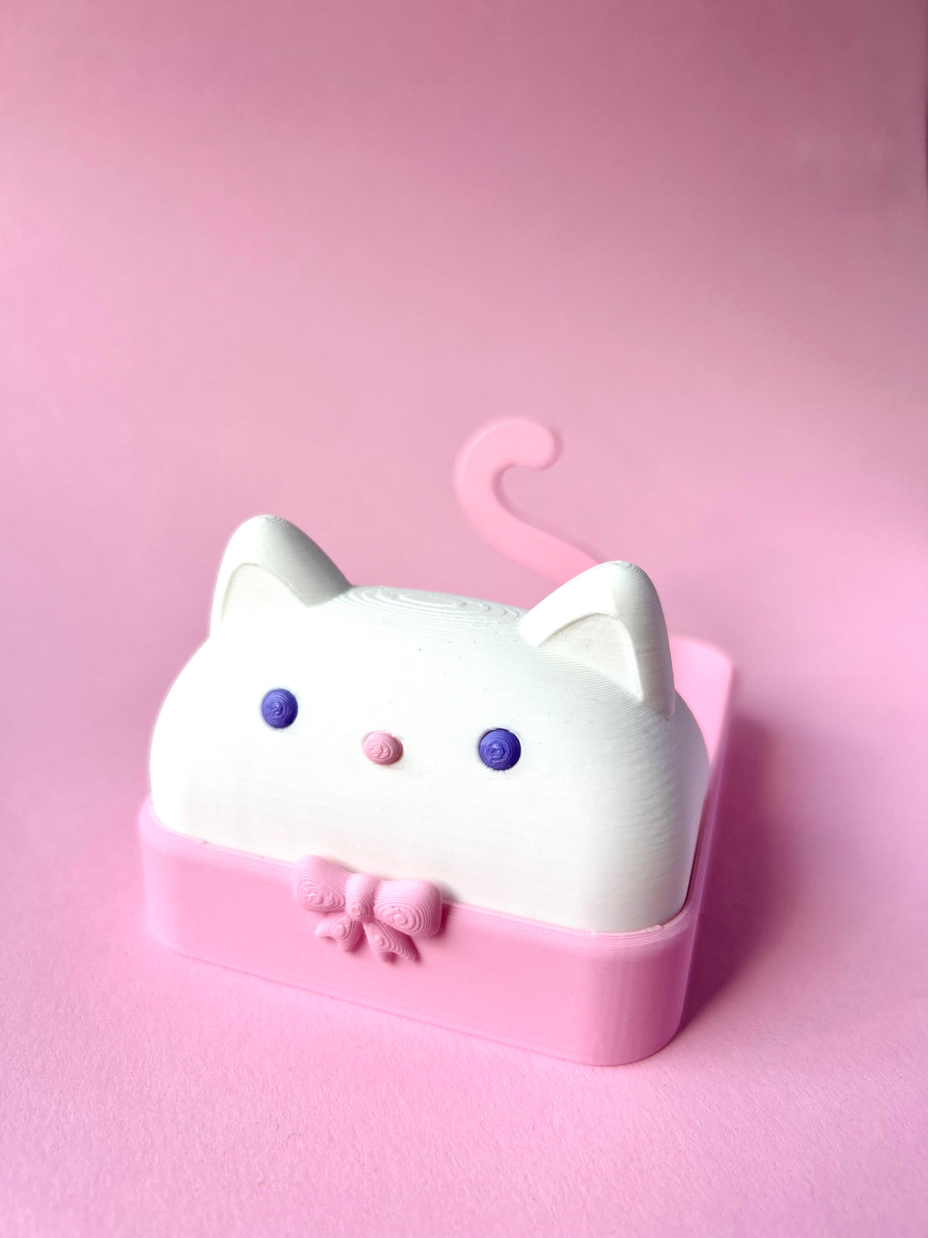 Sticky note cat 3d model