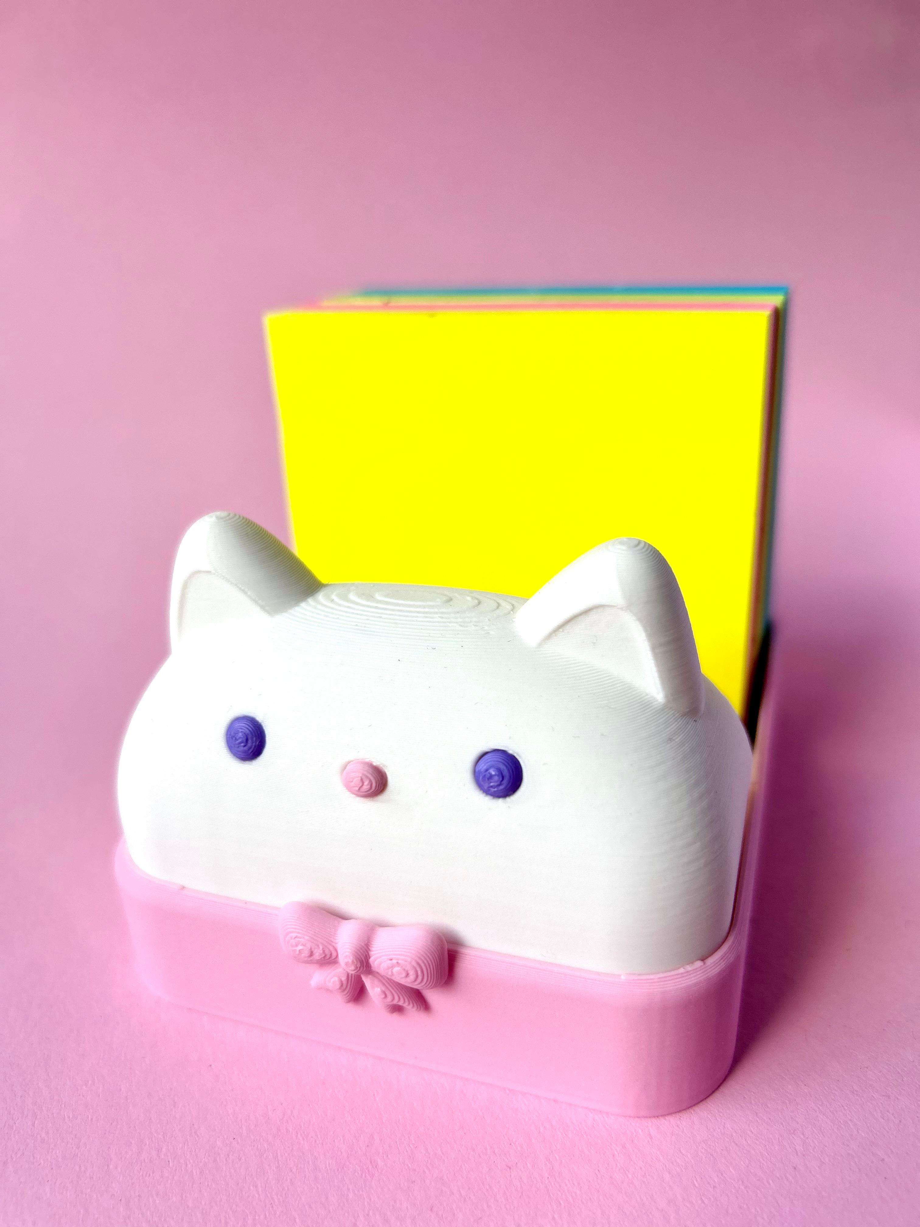 Sticky note cat 3d model