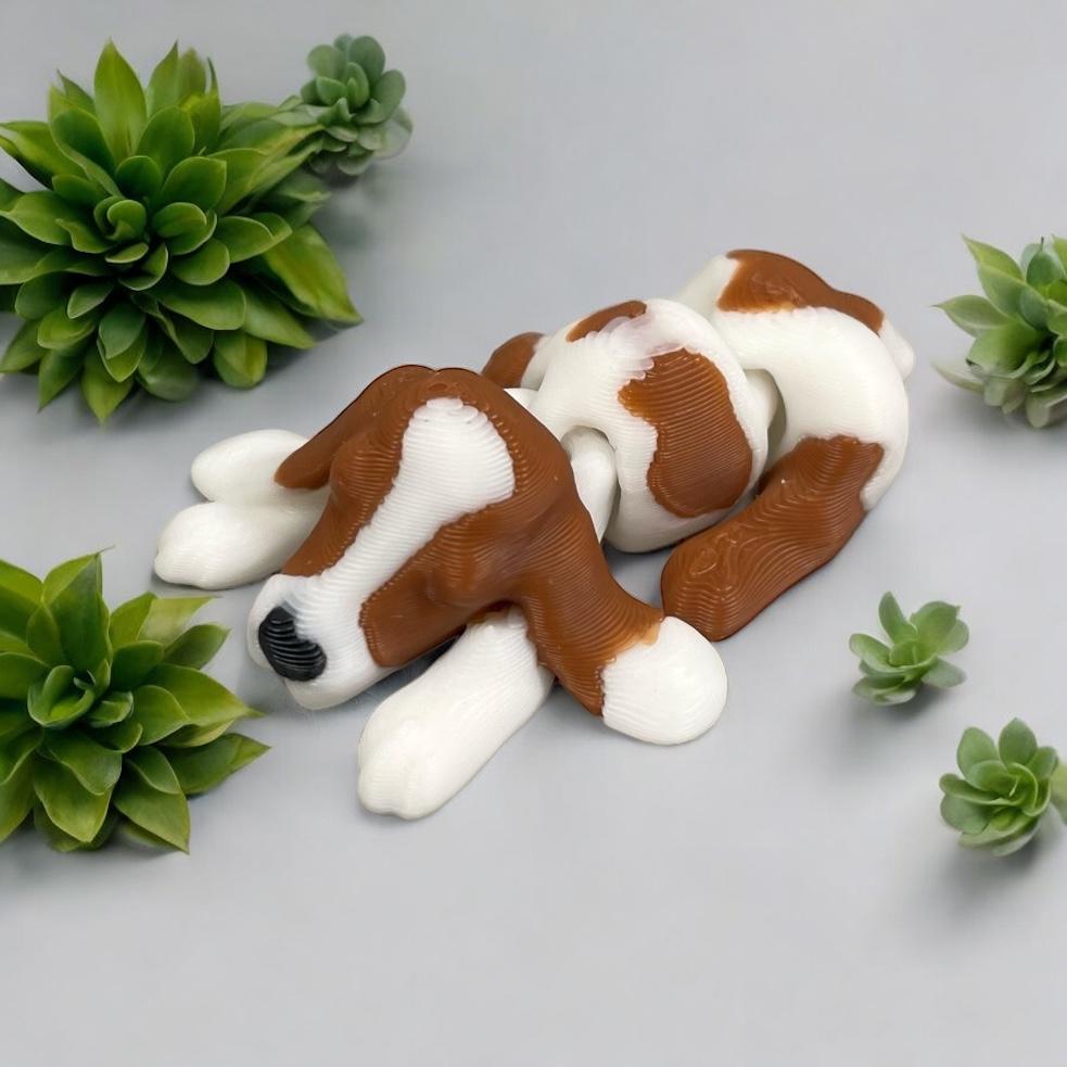 Flexi Basset Hound (No Supports) 3d model