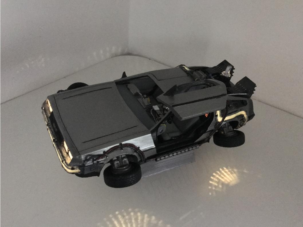 DIY DeLorean Time Machine with Lights!! 3d model