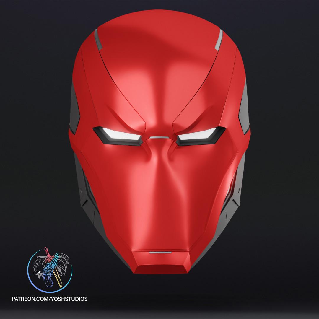 Red Hood Custom Helmet Stl 3d file 3d model