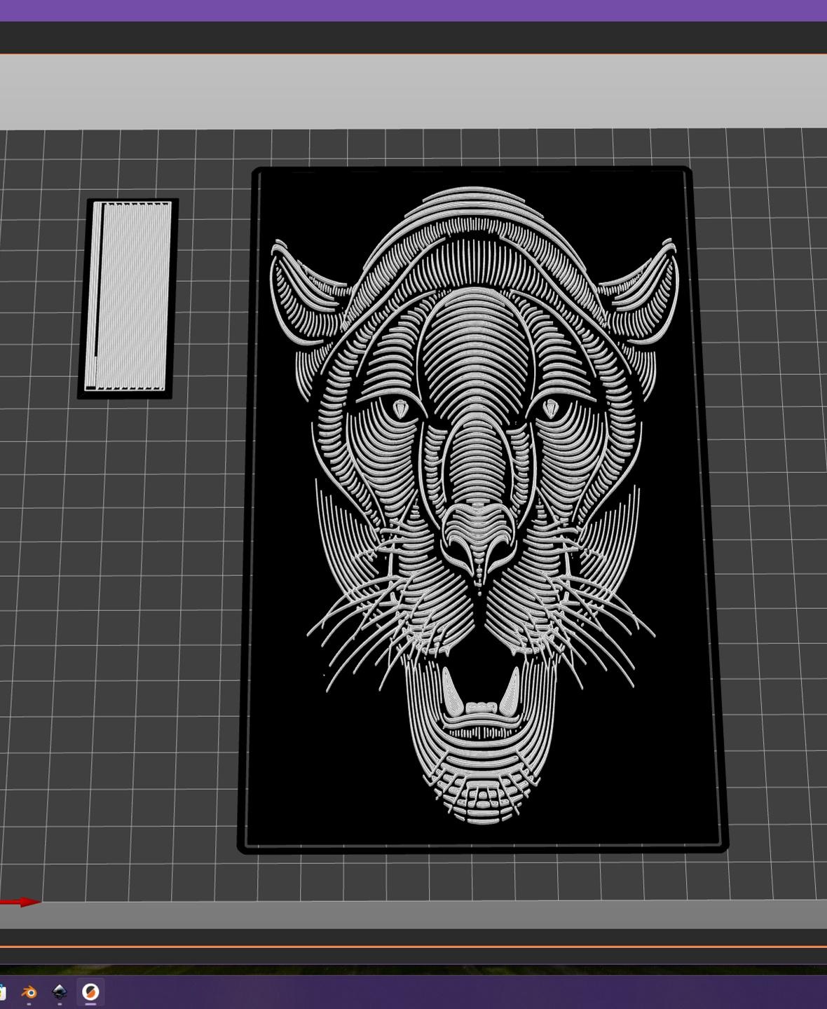 Panther Portrait 1 3d model