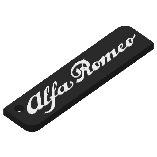 Keychain: Alfa Romeo I 3d model