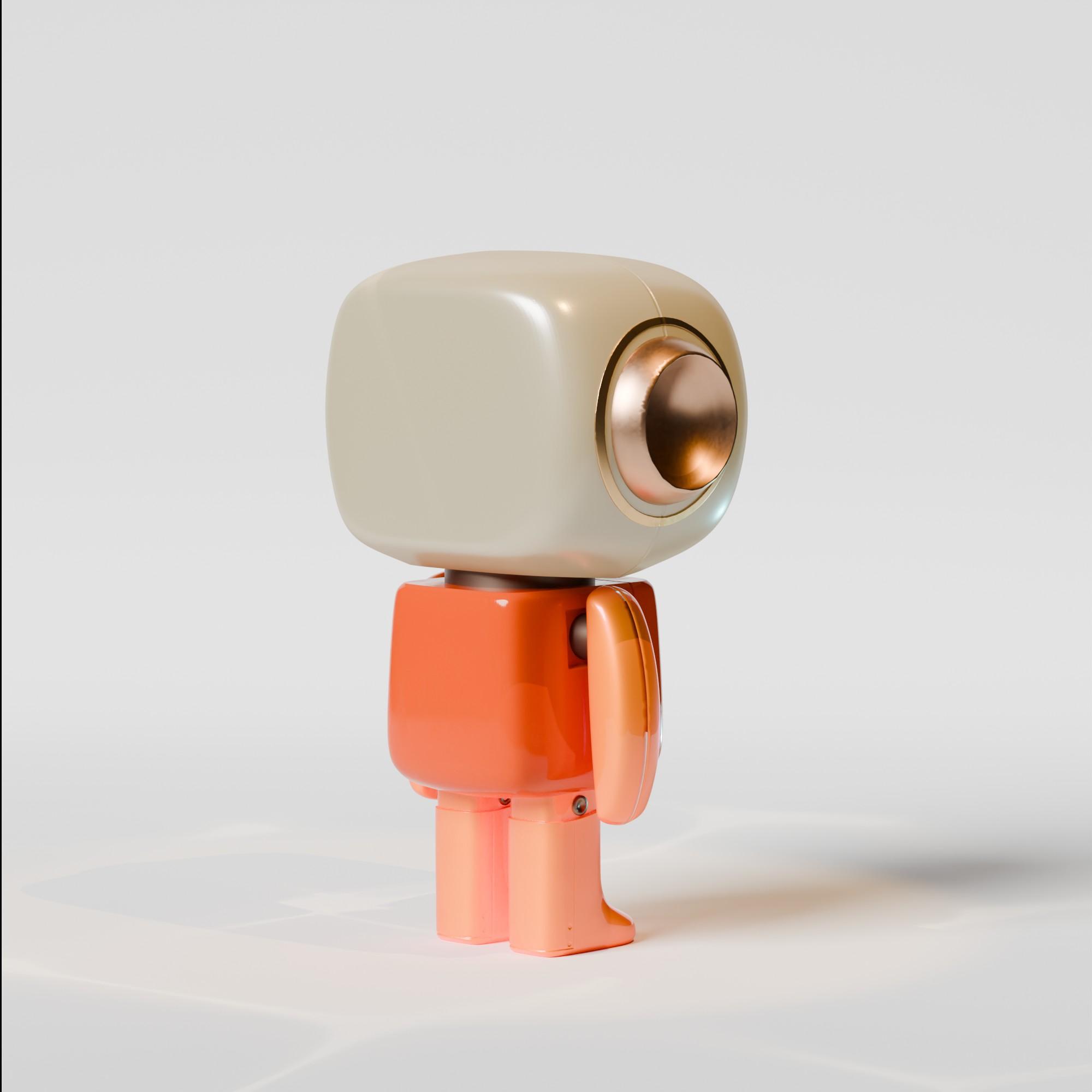 Cute Baby Robot  3d model