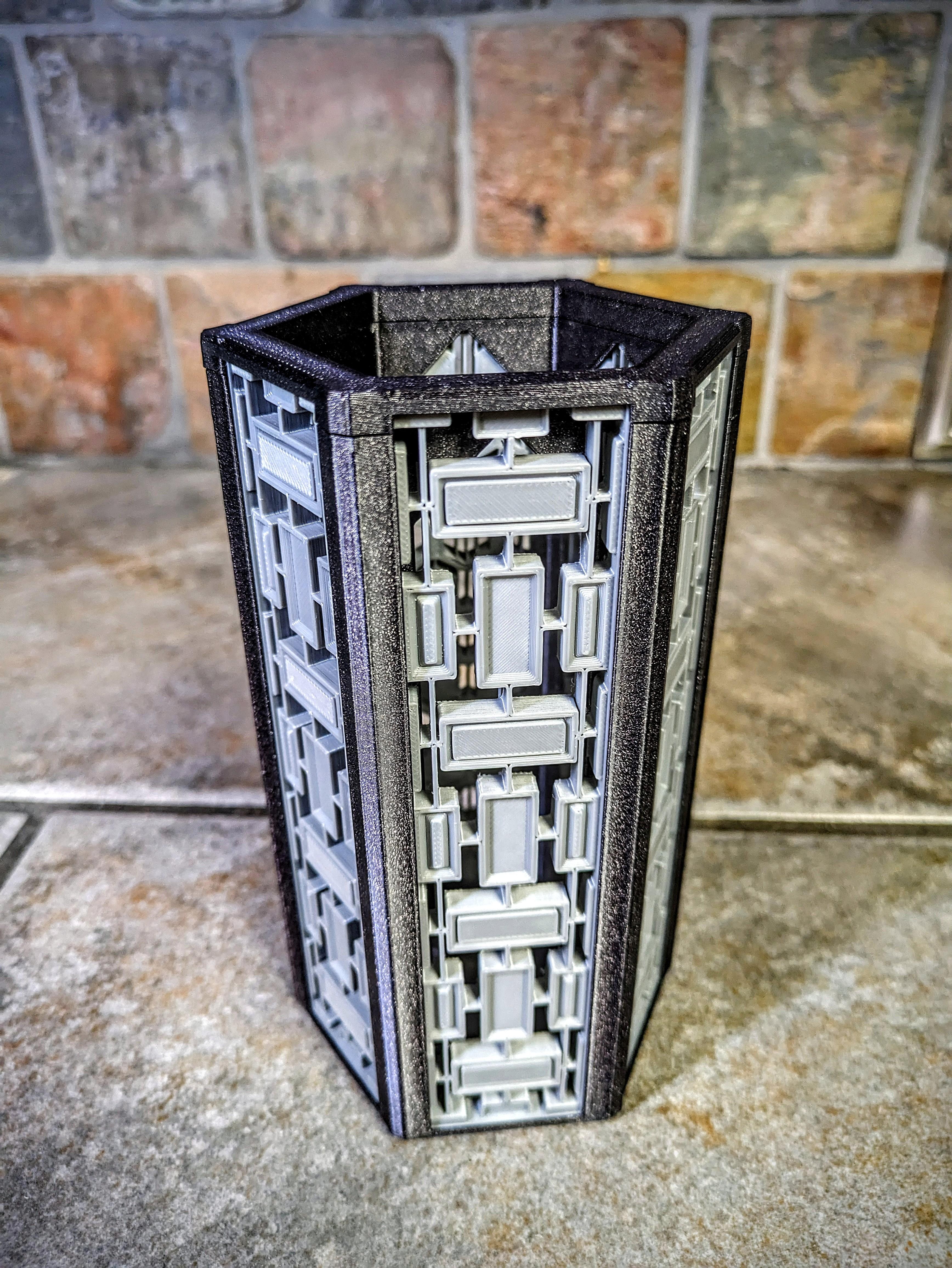 Rectangular panel (Interchangeable Vase) 3d model