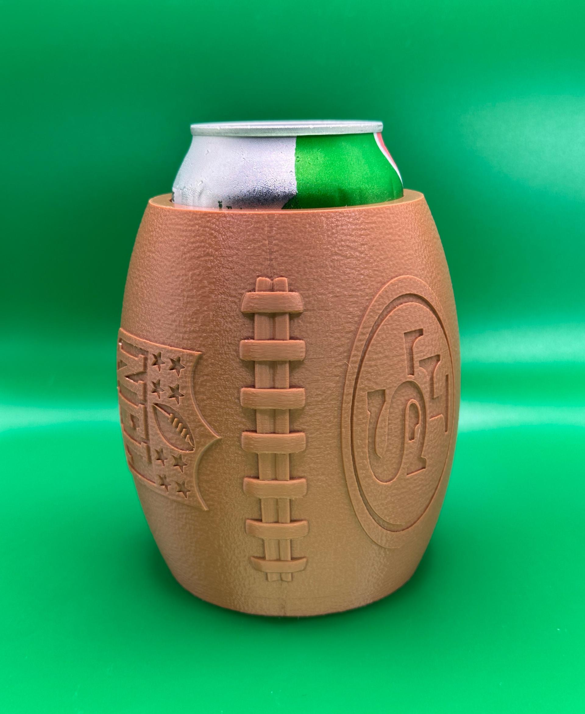 San Francisco 49ers Football Beer Can Holder 3d model
