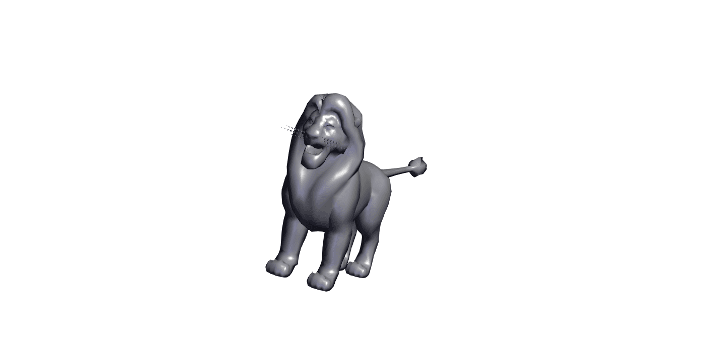 lion.obj 3d model