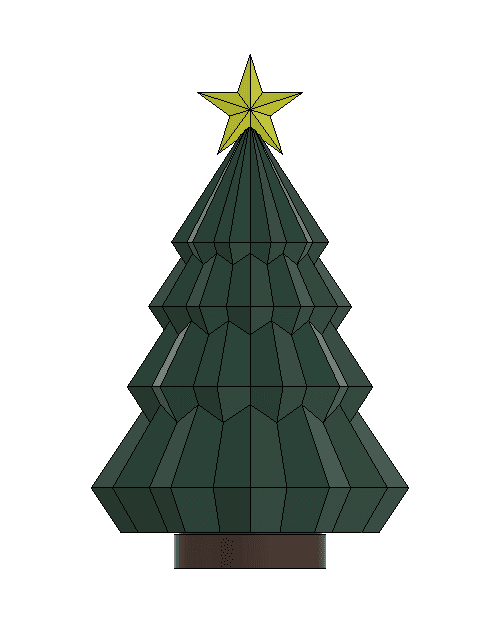 Middle Finger Christmas Tree 3d model