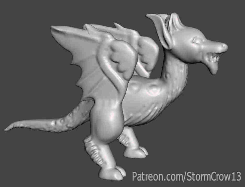 Dragon from 14th Century Strategy guide 3d model