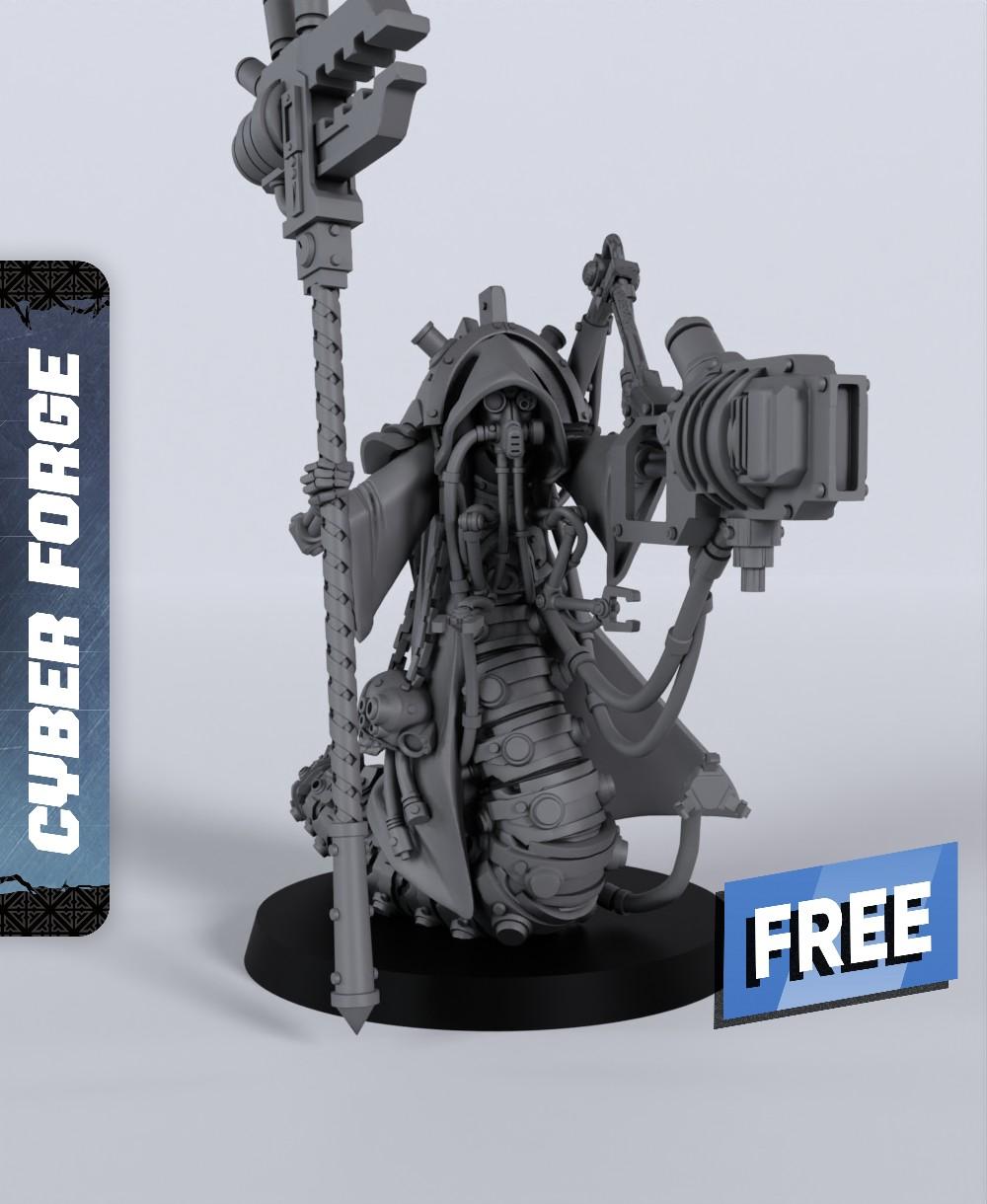 High Priest Opressor - With Free Cyberpunk Warhammer - 40k Sci-Fi Gift Ideas for RPG and Wargamers 3d model