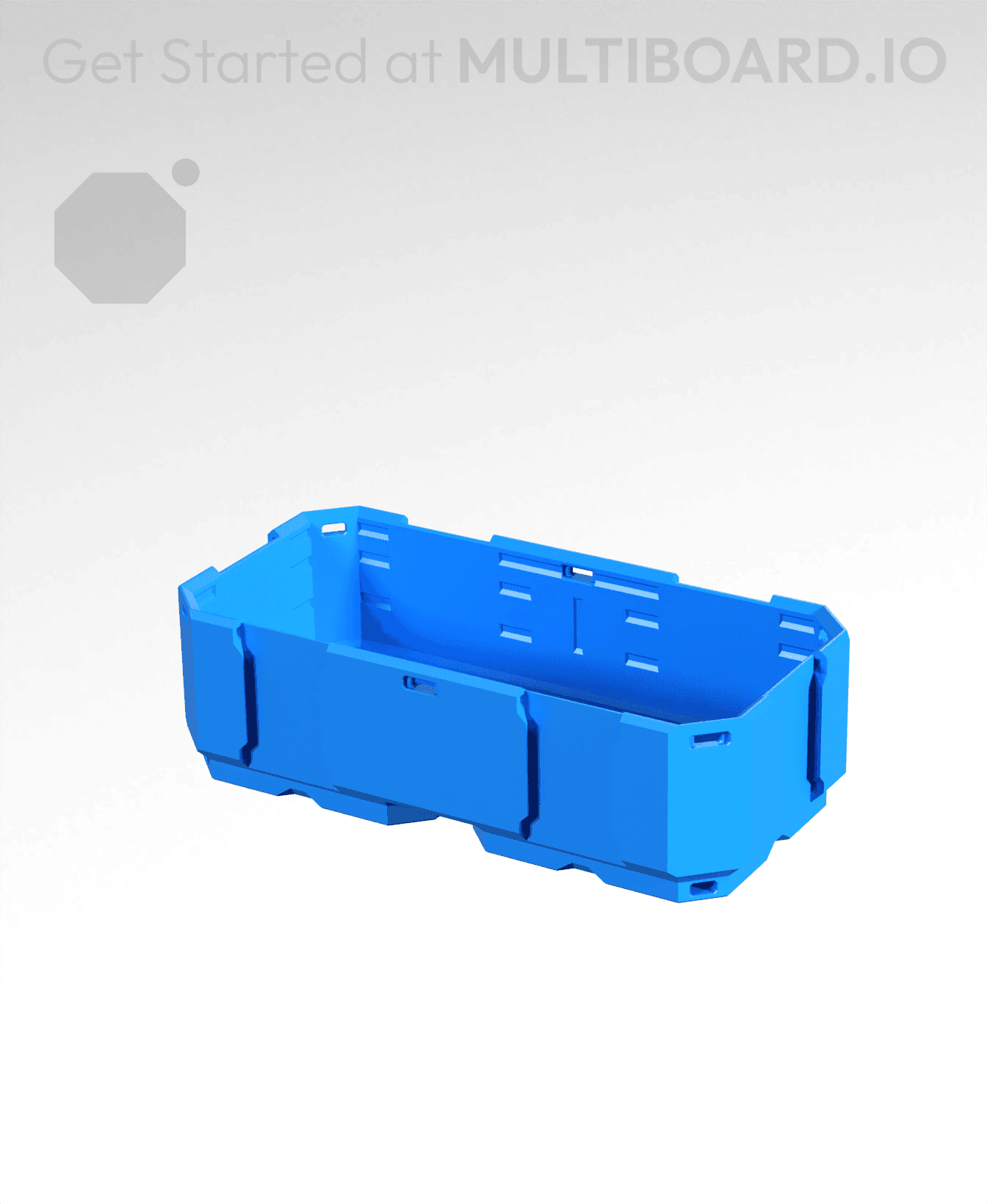 2x1x0.5 - Full Multipoint Rail - Multibin Shell 3d model