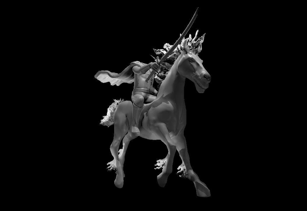 Headless Horseman - Headless Horseman - 3d model render - D&D - 3d model