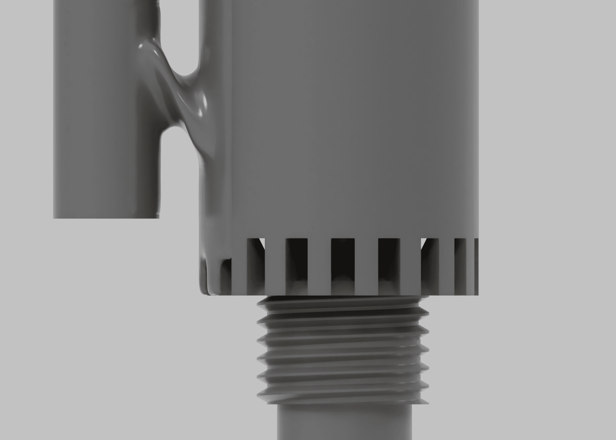 BELL SIPHON FOR FLOOD AND DRAIN - 2 SIZES 3d model