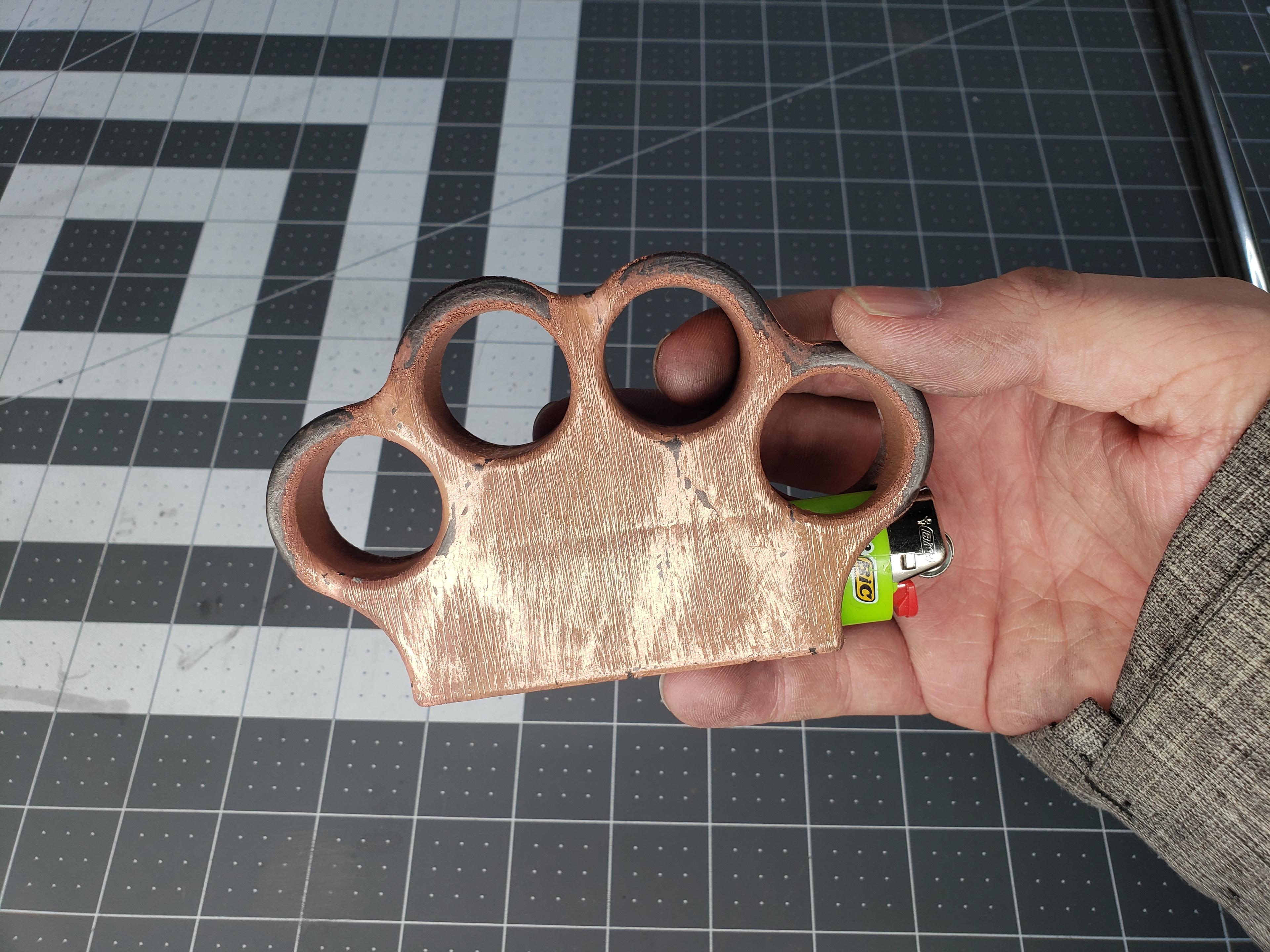 Brass Knuckles Lighter Case 3d model