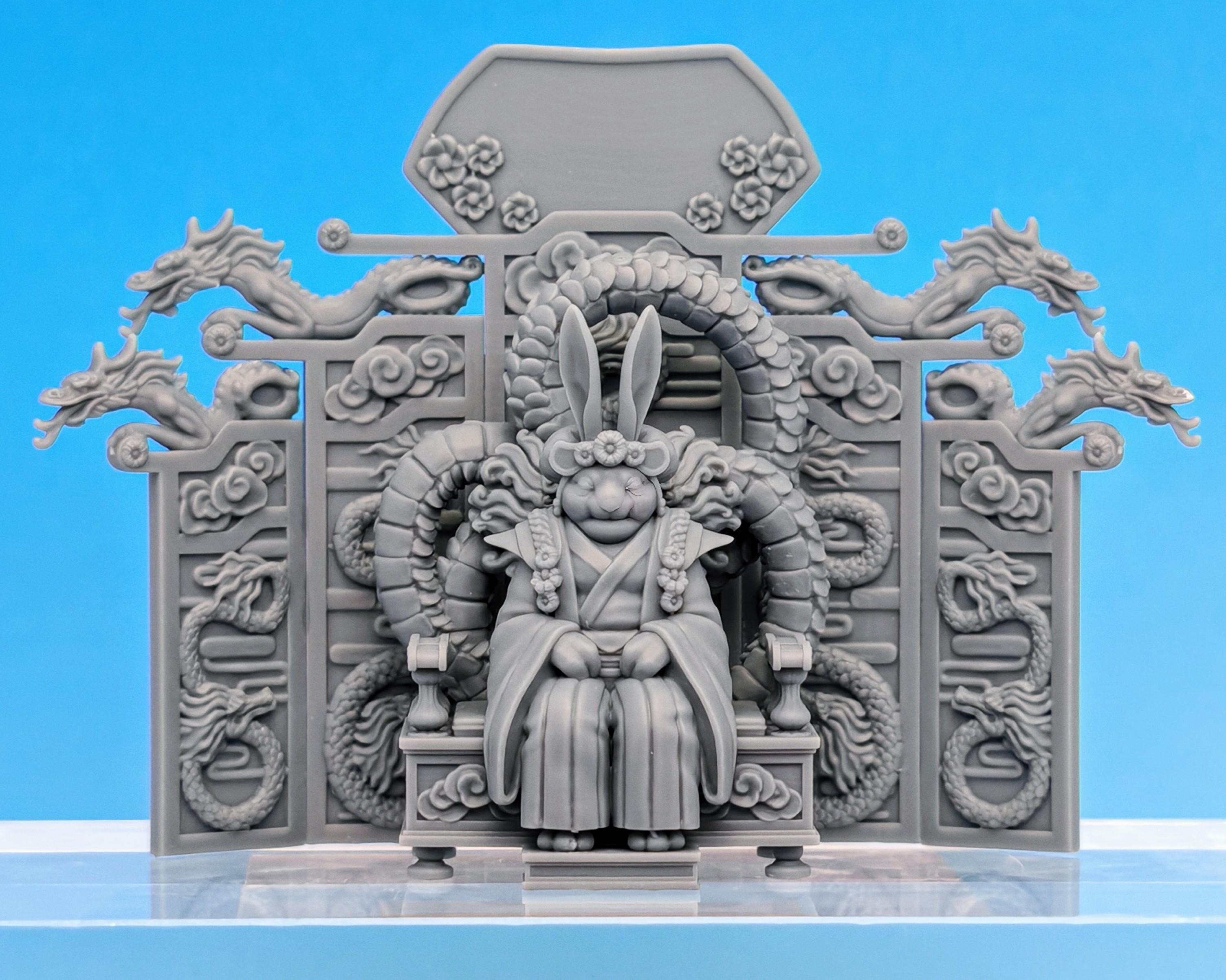 Rabbitfolk Empress - Moon Shadow, Guanghan Monarch (Pre-supported) 3d model