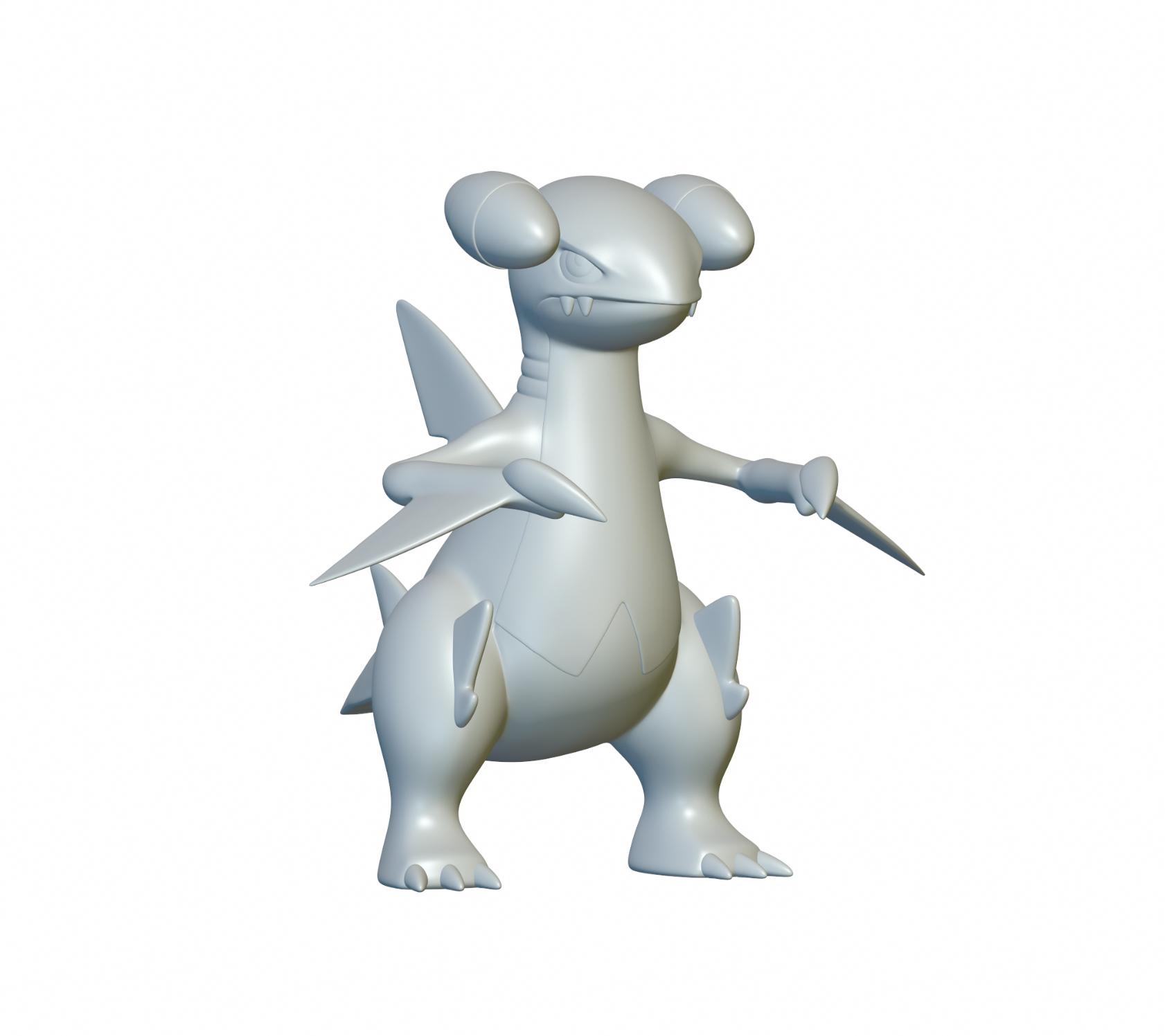 Pokemon Gabite #444 - Optimized for 3D Printing 3d model
