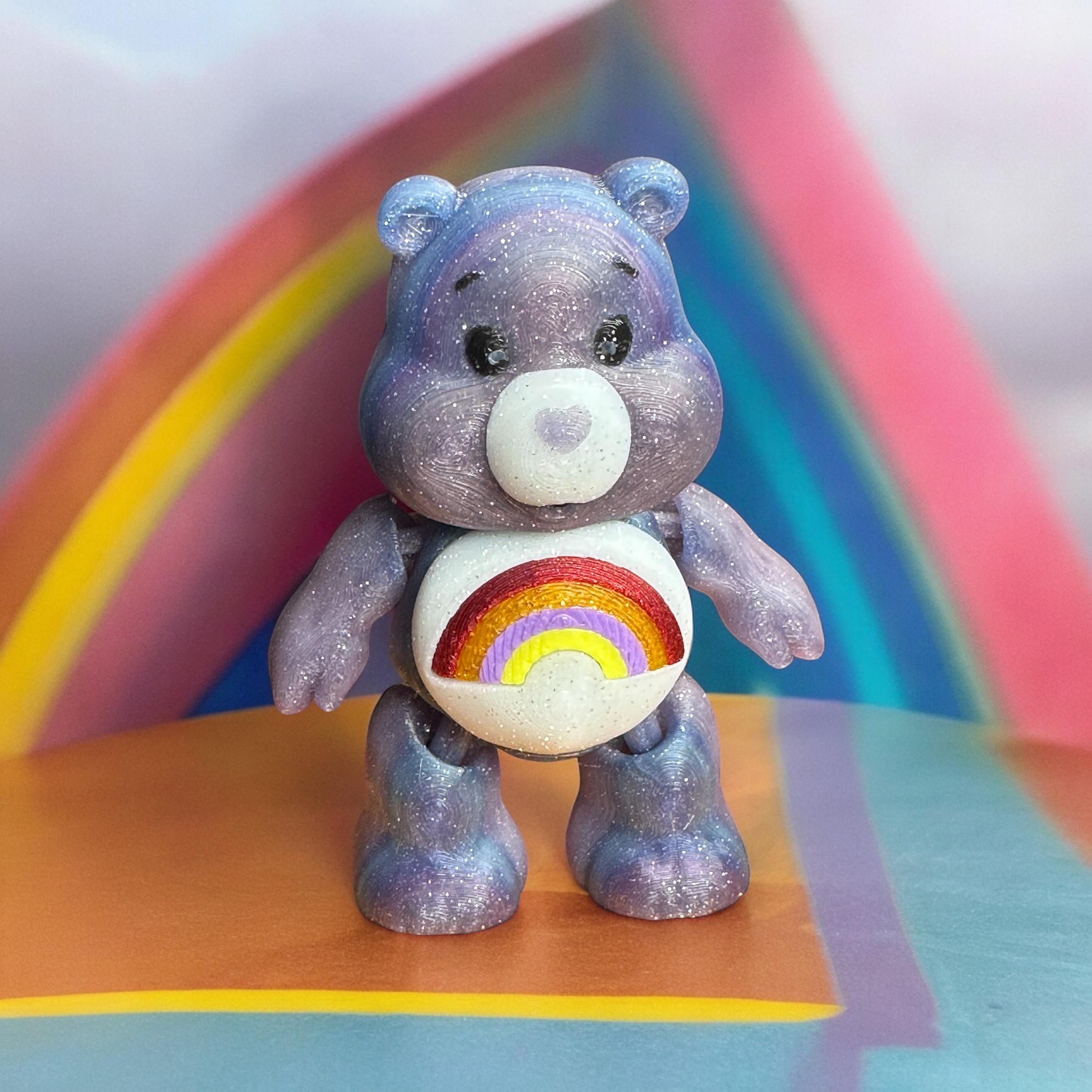 CHEER BEAR, CARE BEAR, PRIDE MONTH, ARTICULATING, PRINT IN PLACE, FLEXI, FLEXIBLE 3d model
