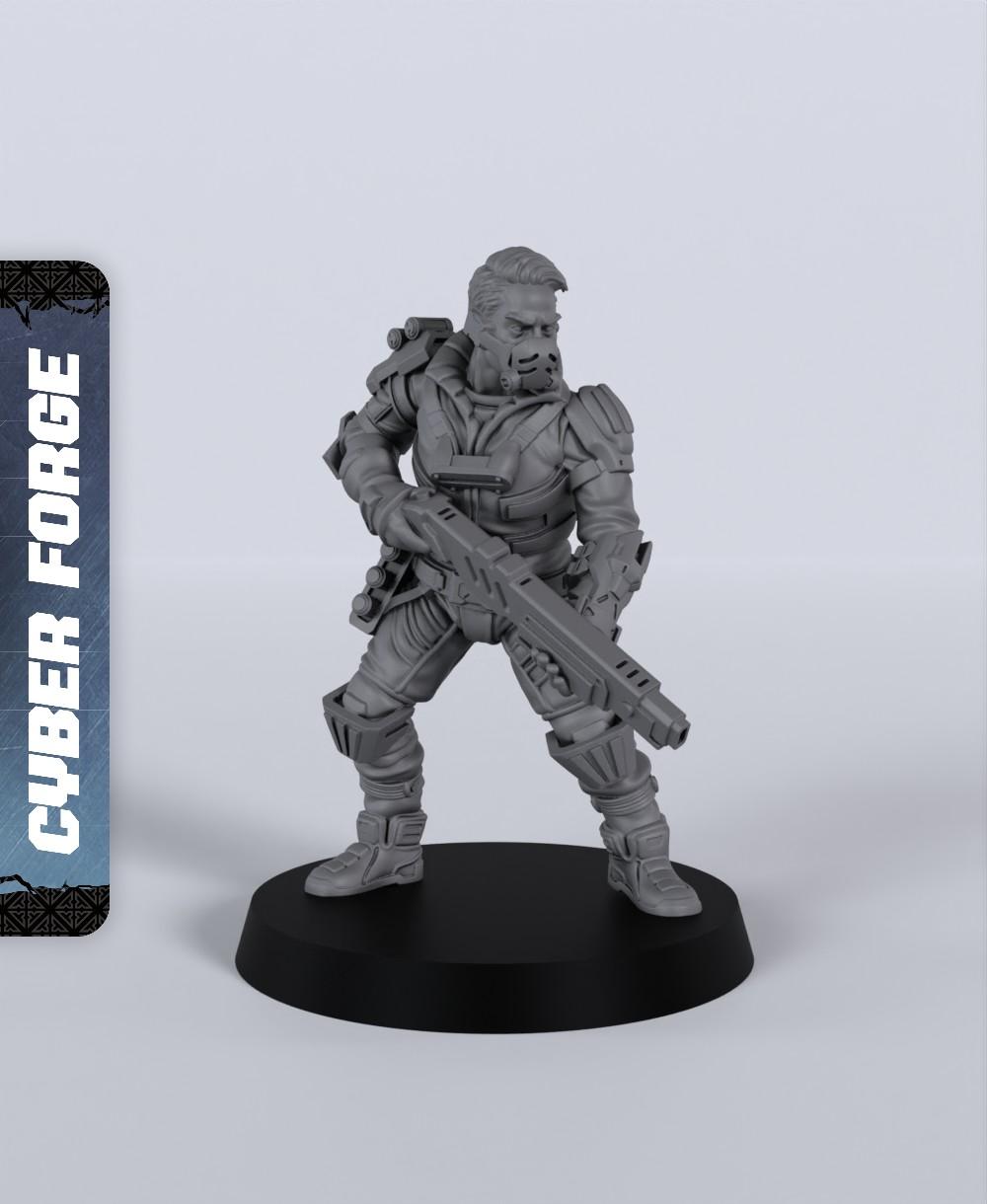 Sparkless Sonny - With Free Cyberpunk Warhammer - 40k Sci-Fi Gift Ideas for RPG and Wargamers 3d model