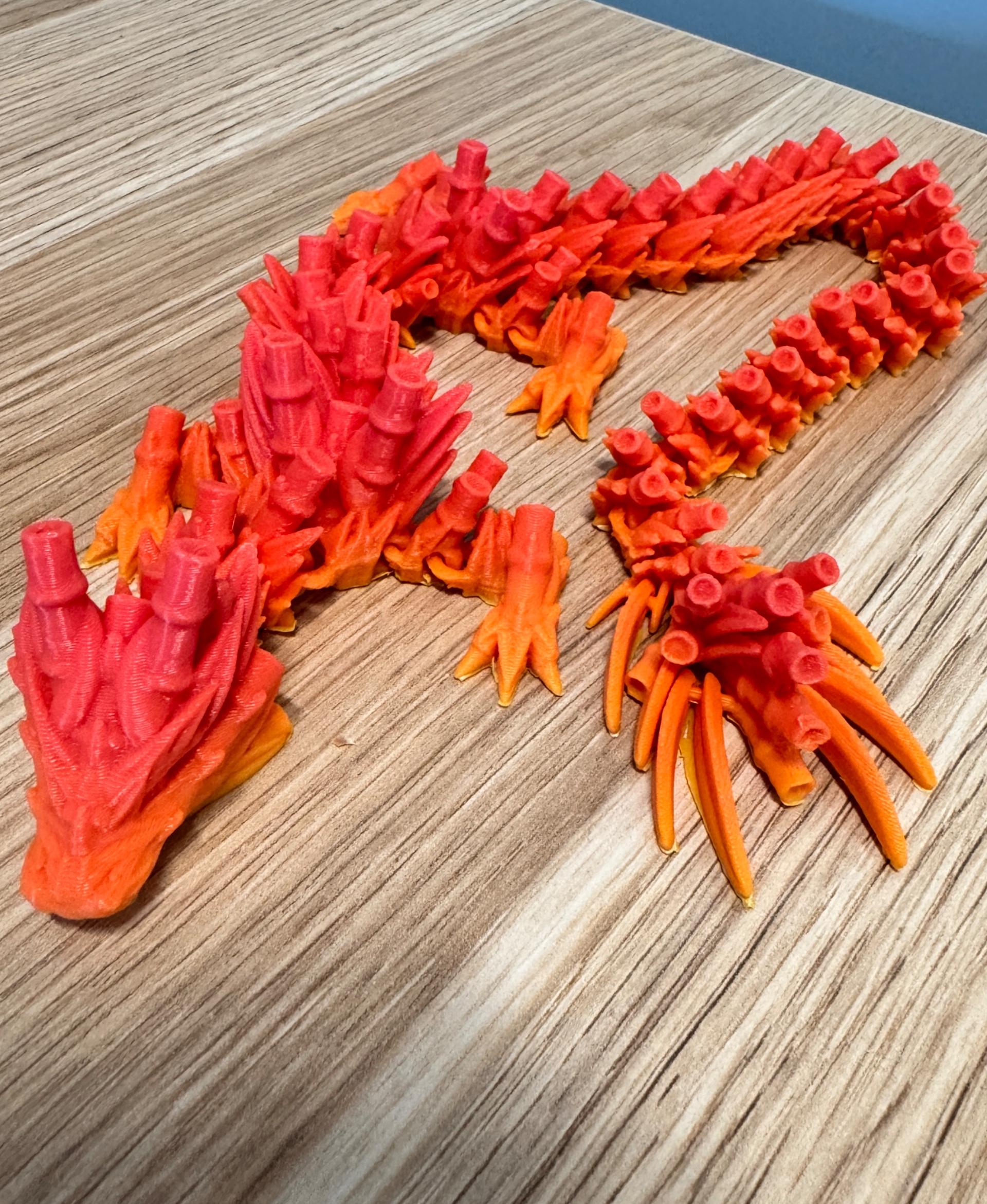Bamboo Dragon Cinderwing3D X BambuLab - Beautiful print! It sits at work as the guardian of snacks 🤓 - 3d model