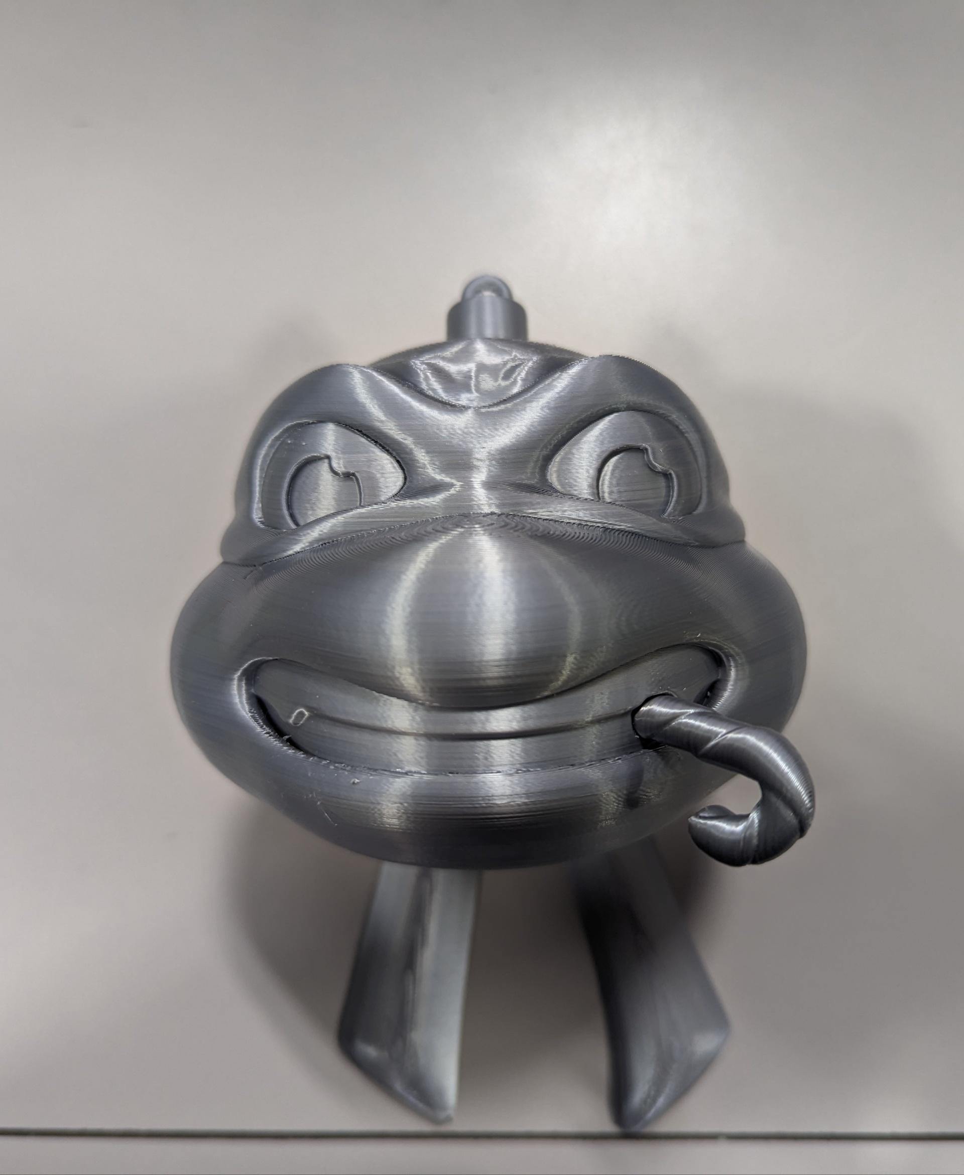 Raph Christmas Ornament  - Printed in silver PLA on my p1p - 3d model
