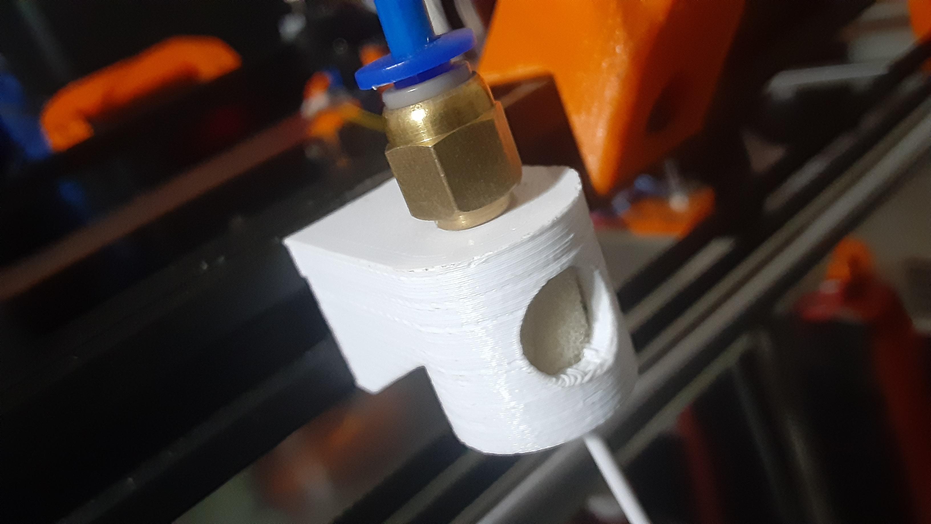 Reverse bowden mount with filter 3d model