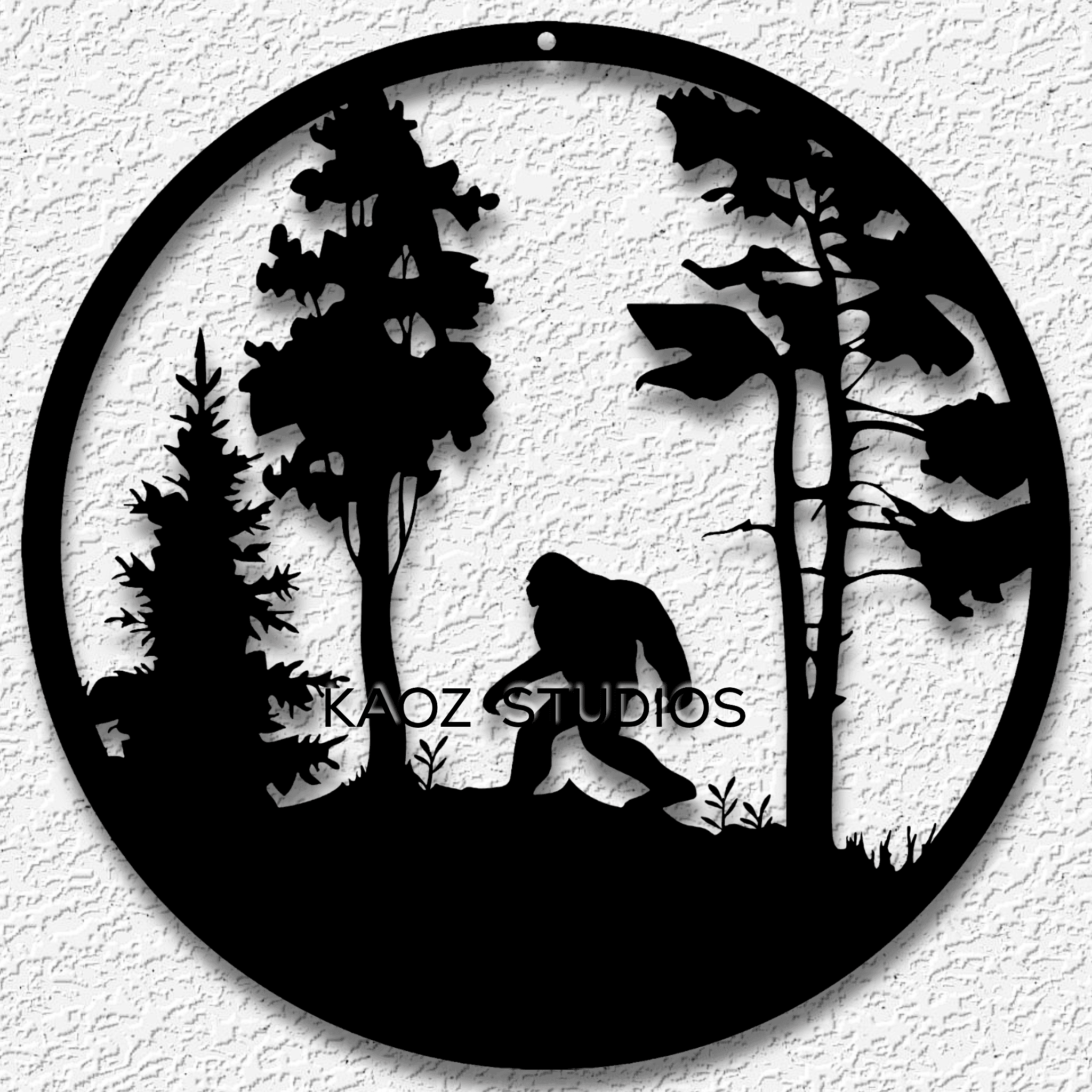 bigfoot wall art big foot wall decor sasquatch decoration 3d model