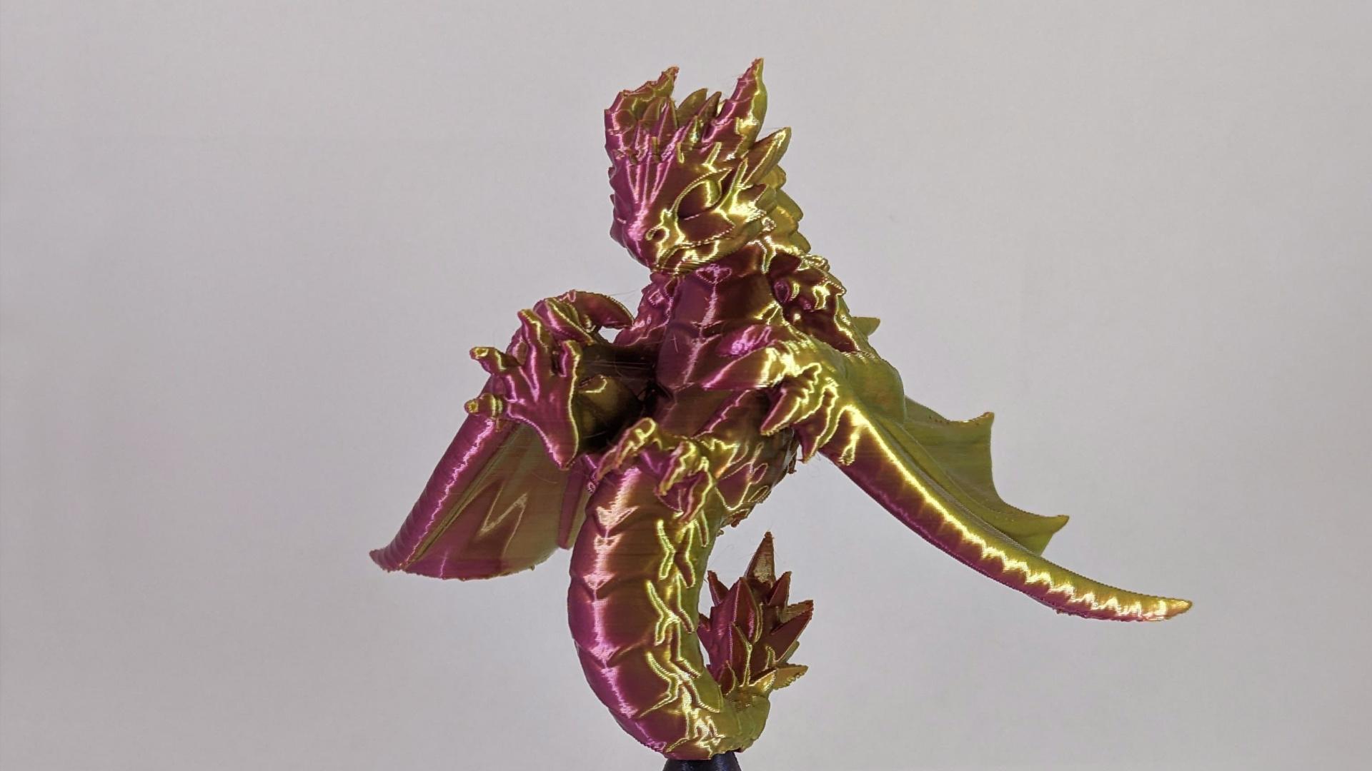 cute dragon 6 - Looks absolutely beautiful in Overture Silk green-magenta scaled to 200% - 3d model