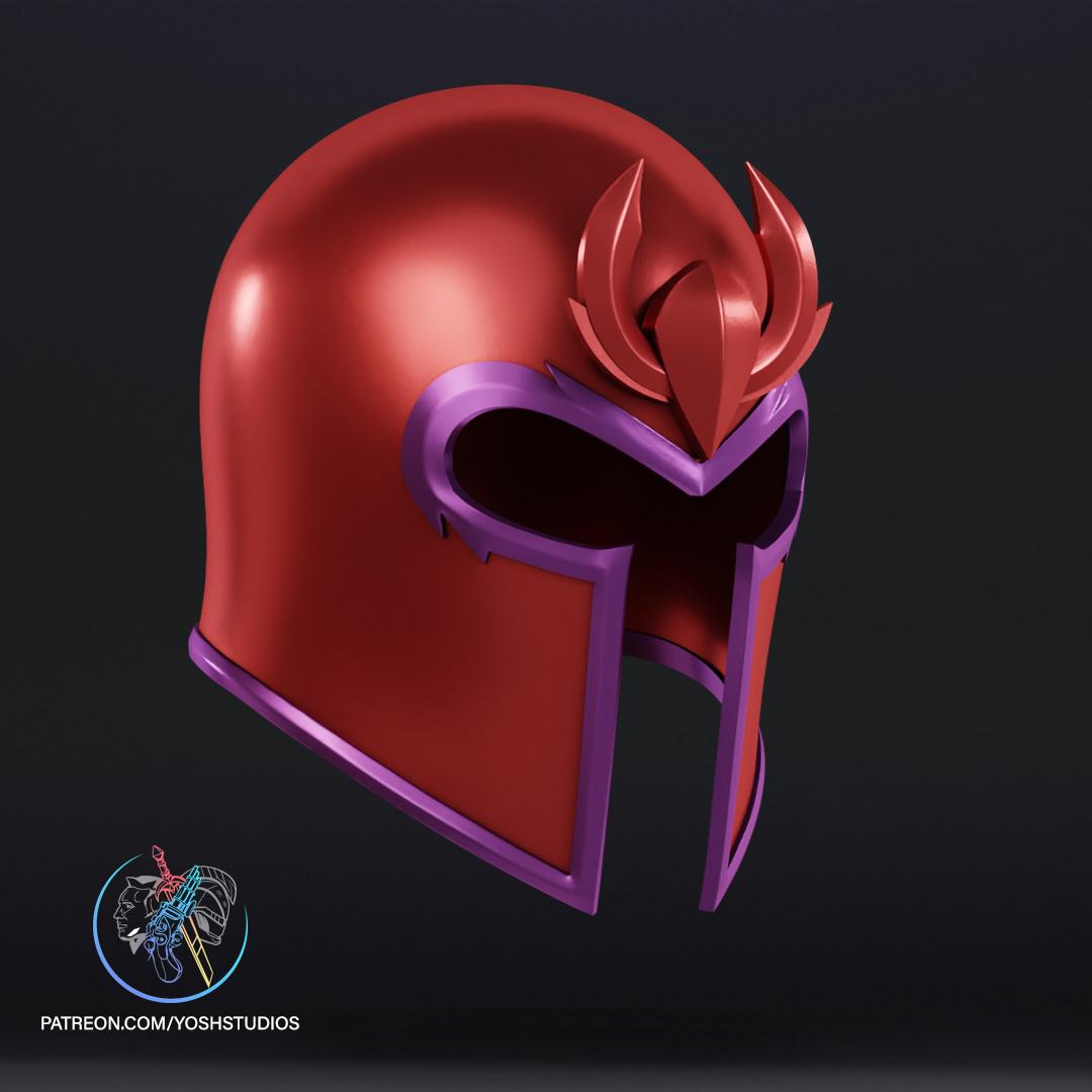 Comic Magneto Helmet 3D Print File STL 3d model