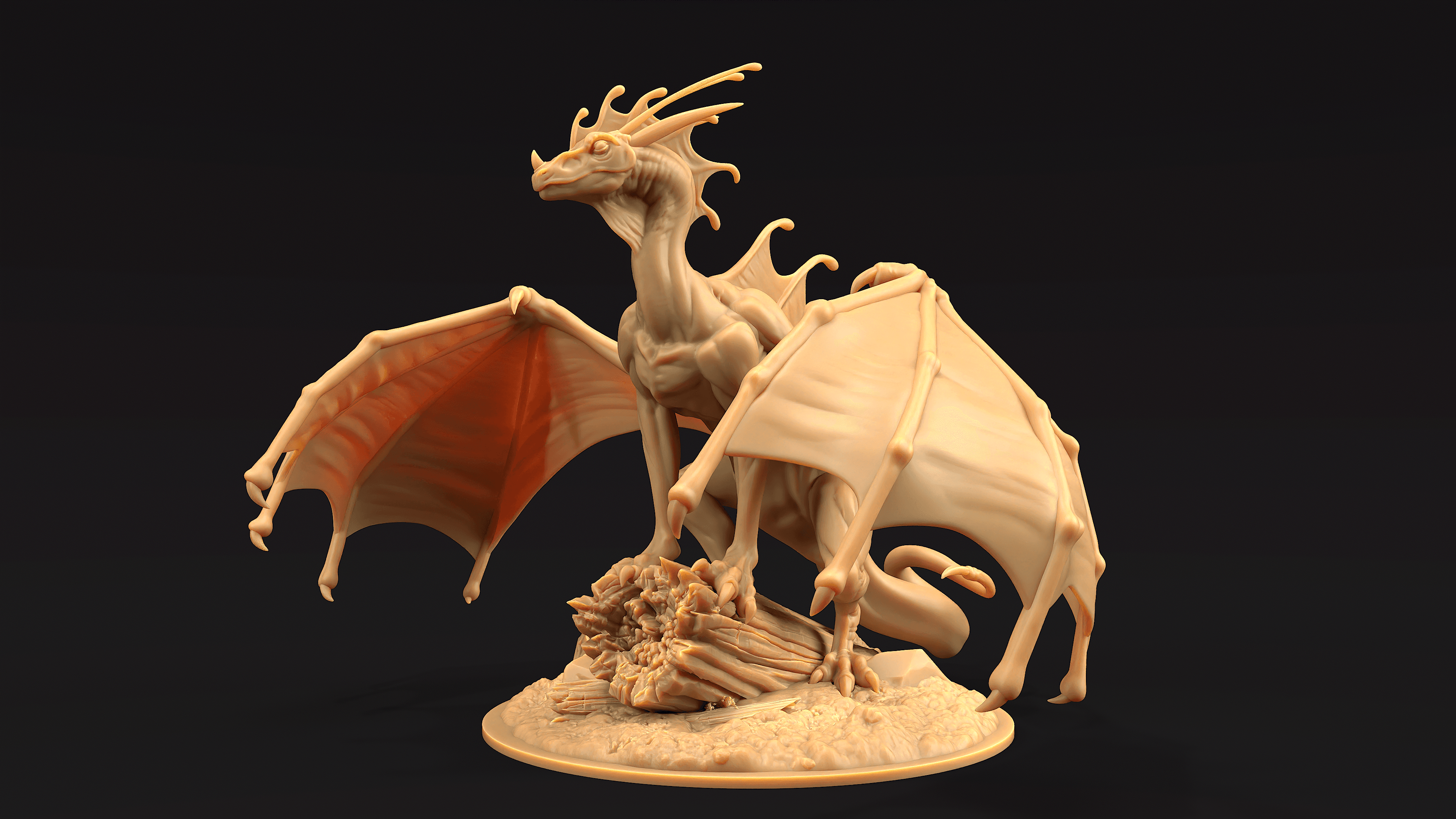 Indigo Fae Dragon 3d model