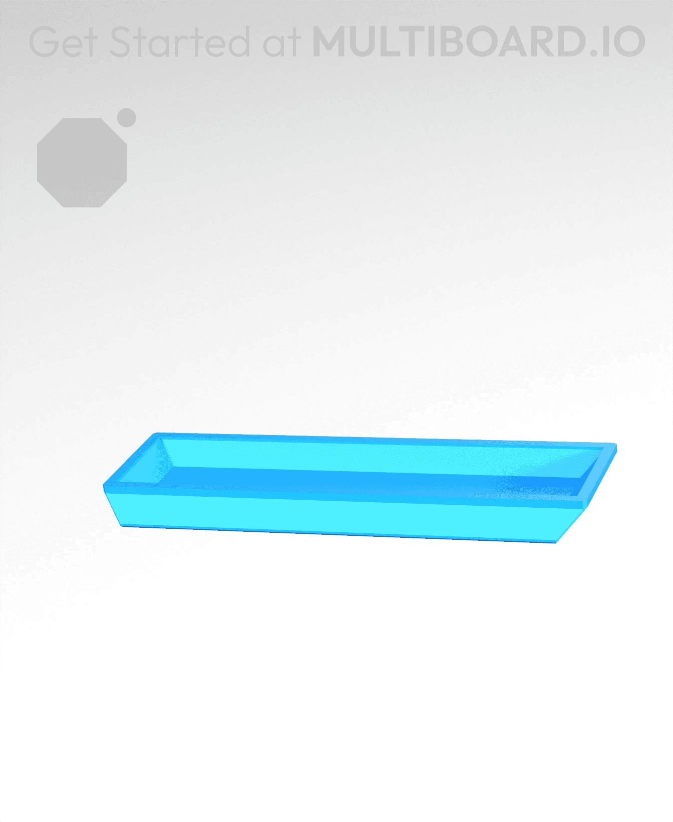 2x0.5 Spacer - Simple Drawer Stacking Plate 3d model