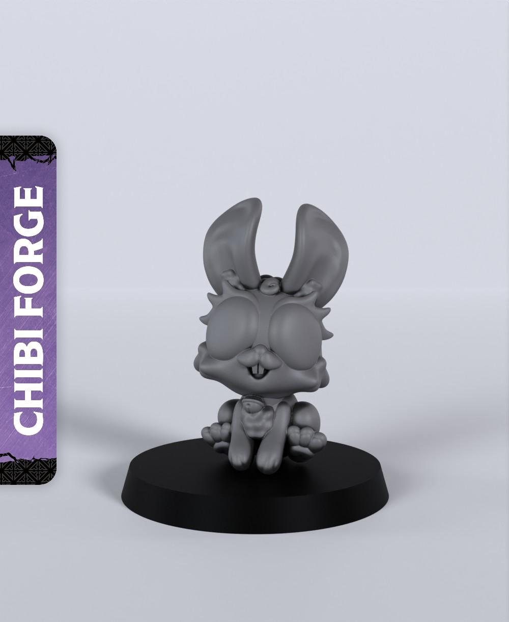 Bunny - With Free Dragon Warhammer - 5e DnD Inspired for RPG and Wargamers 3d model