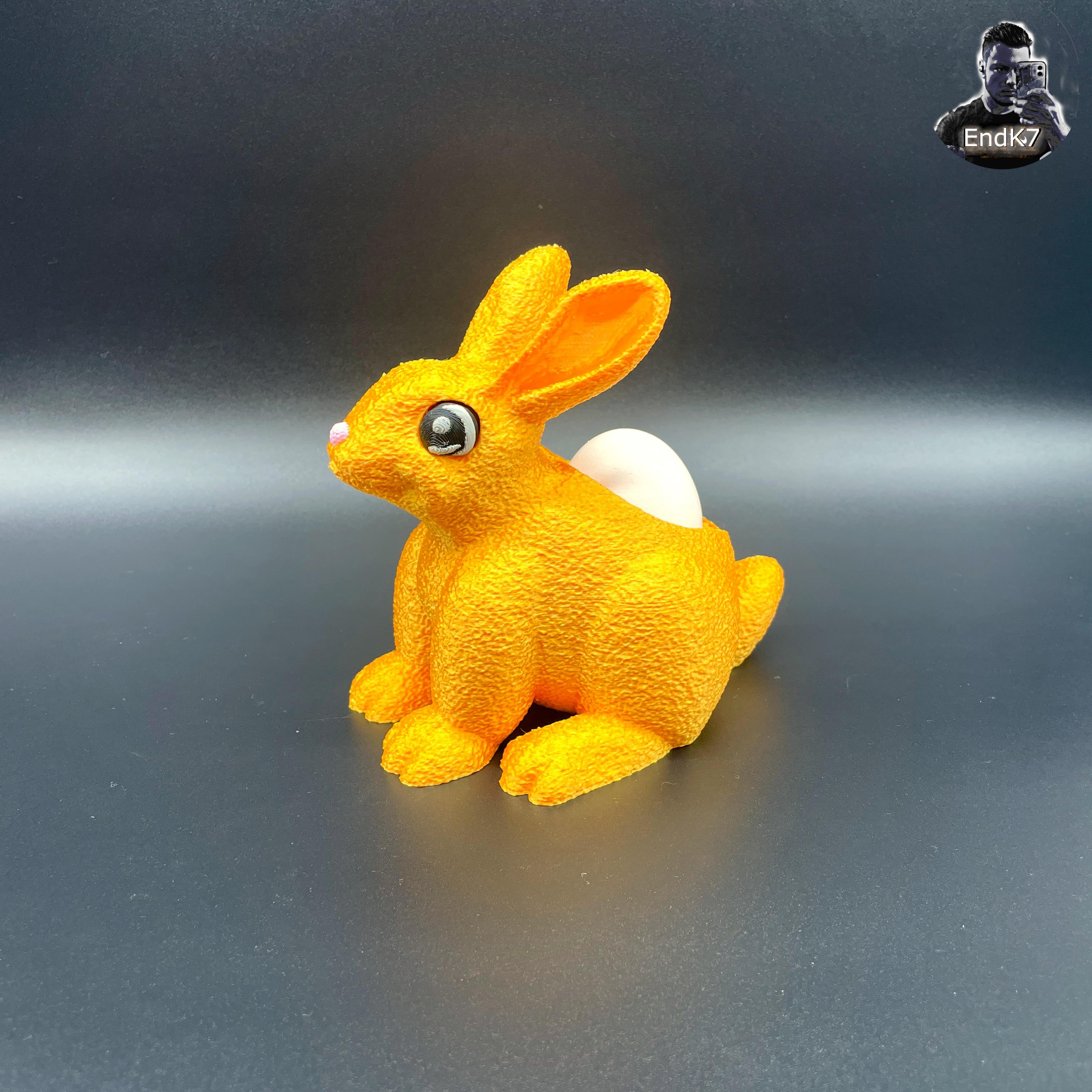 Cute Bunny Egg Holder 🐇 3d model
