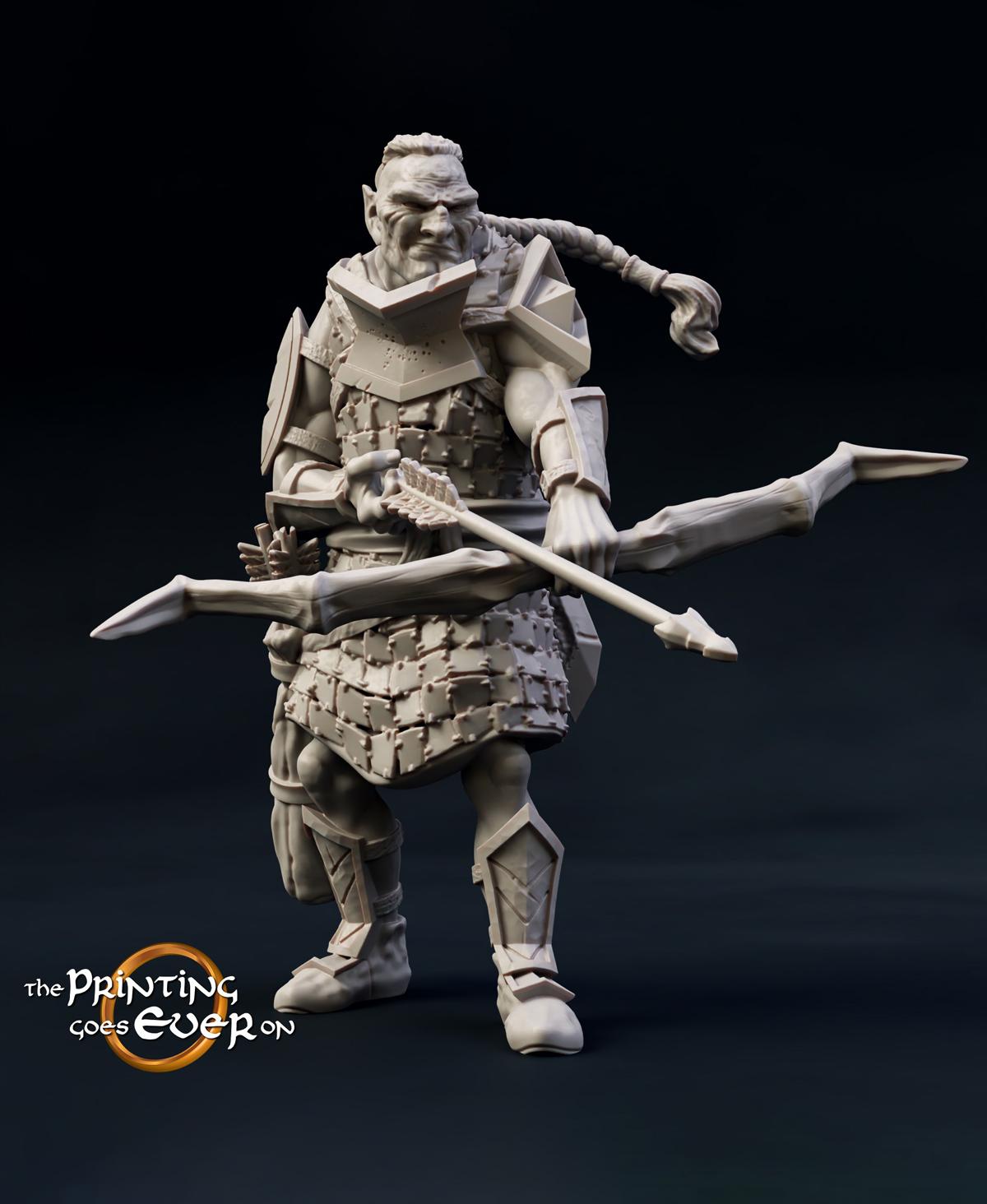 Half Orc Warband 3d model