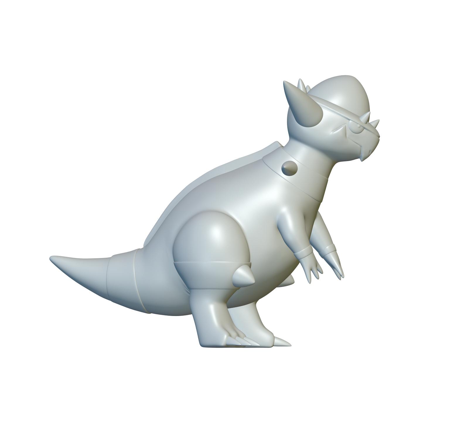 Pokemon Rampardos #409 - Optimized for 3D Printing 3d model
