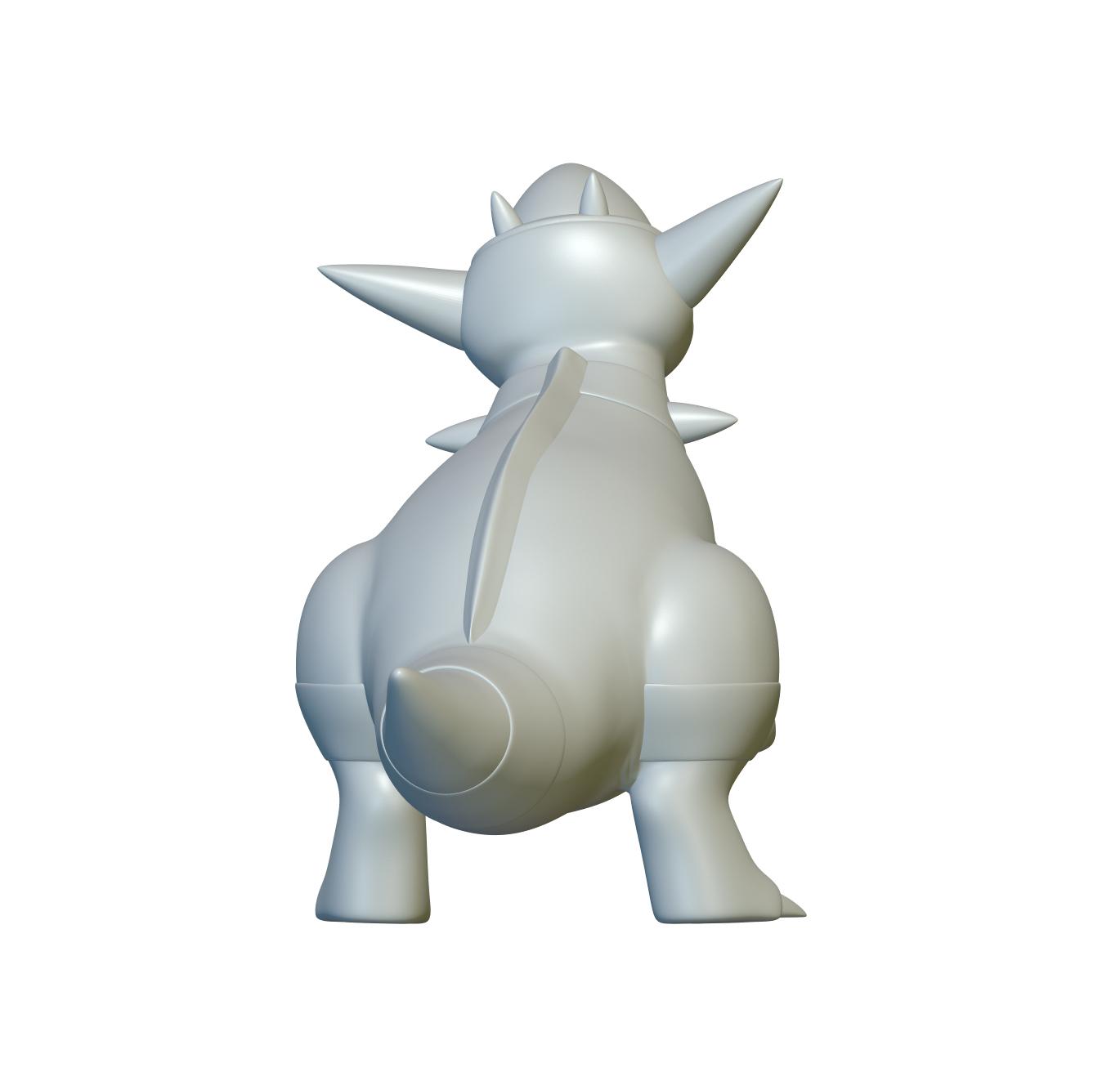 Pokemon Rampardos #409 - Optimized for 3D Printing 3d model