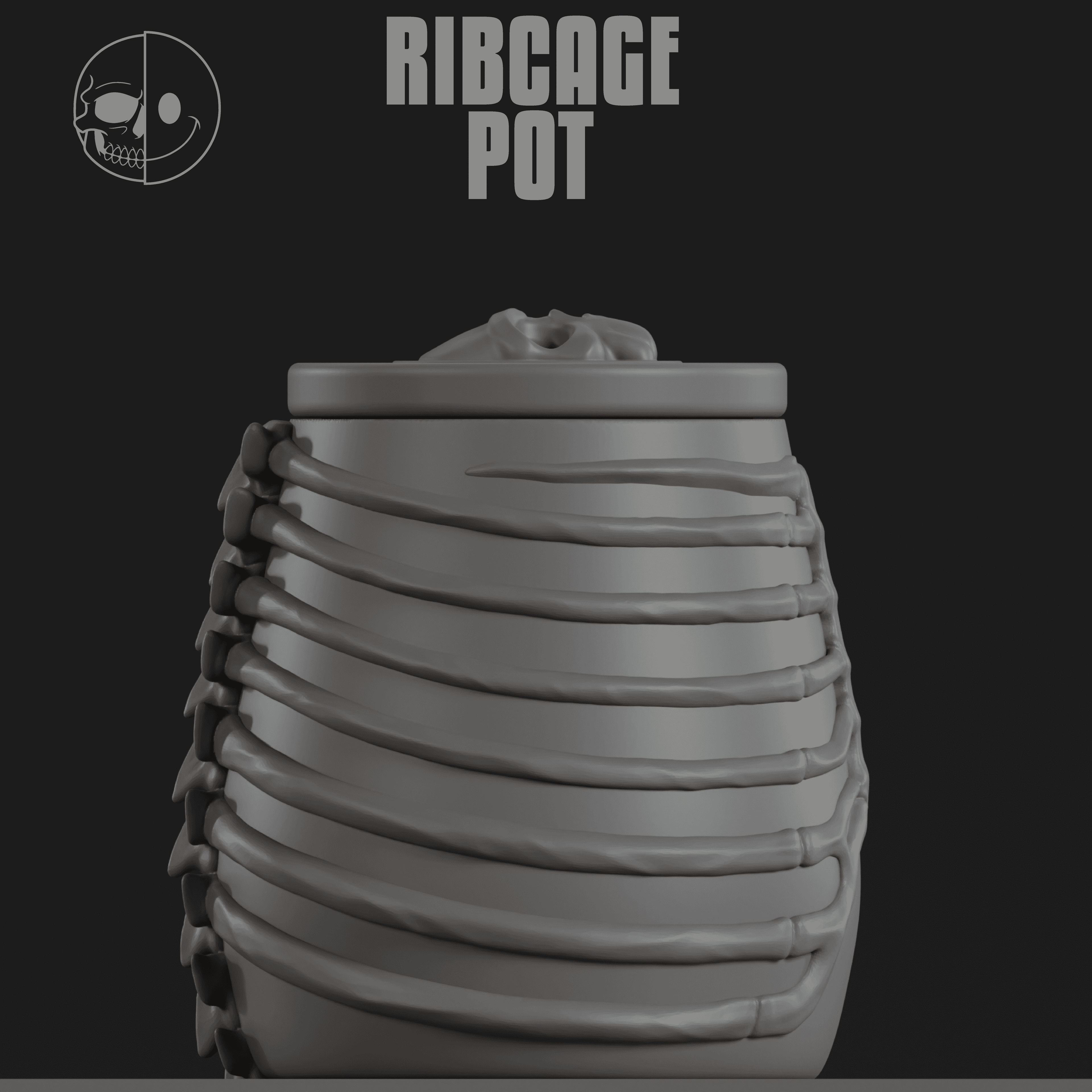 DEADNICE - RIBCAGE POT  3d model