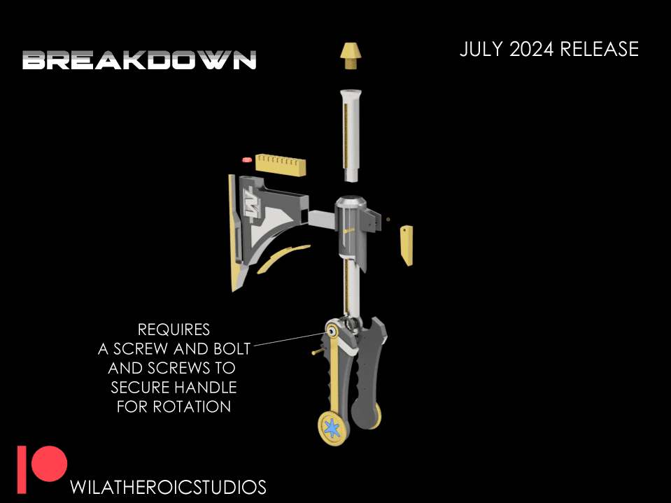 Titanium Laser [Converts to Axe Mode] 3d model