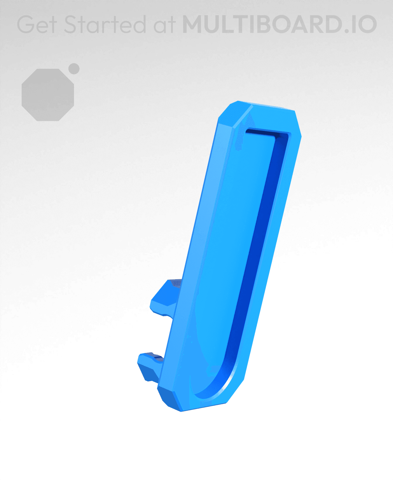 Single Snap (DS Part A) - Small Command Strip Mount 3d model