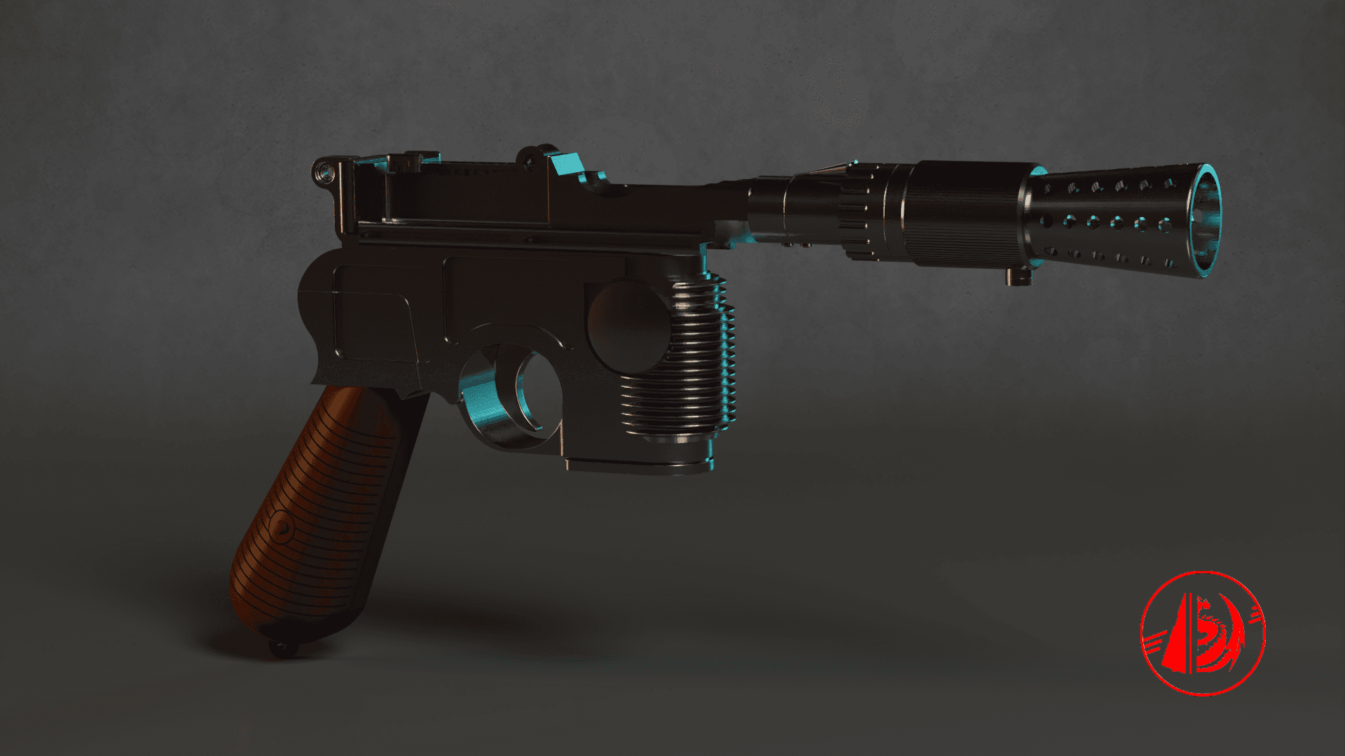 SE-44C blaster pistol 3D Printing Model - Threeding