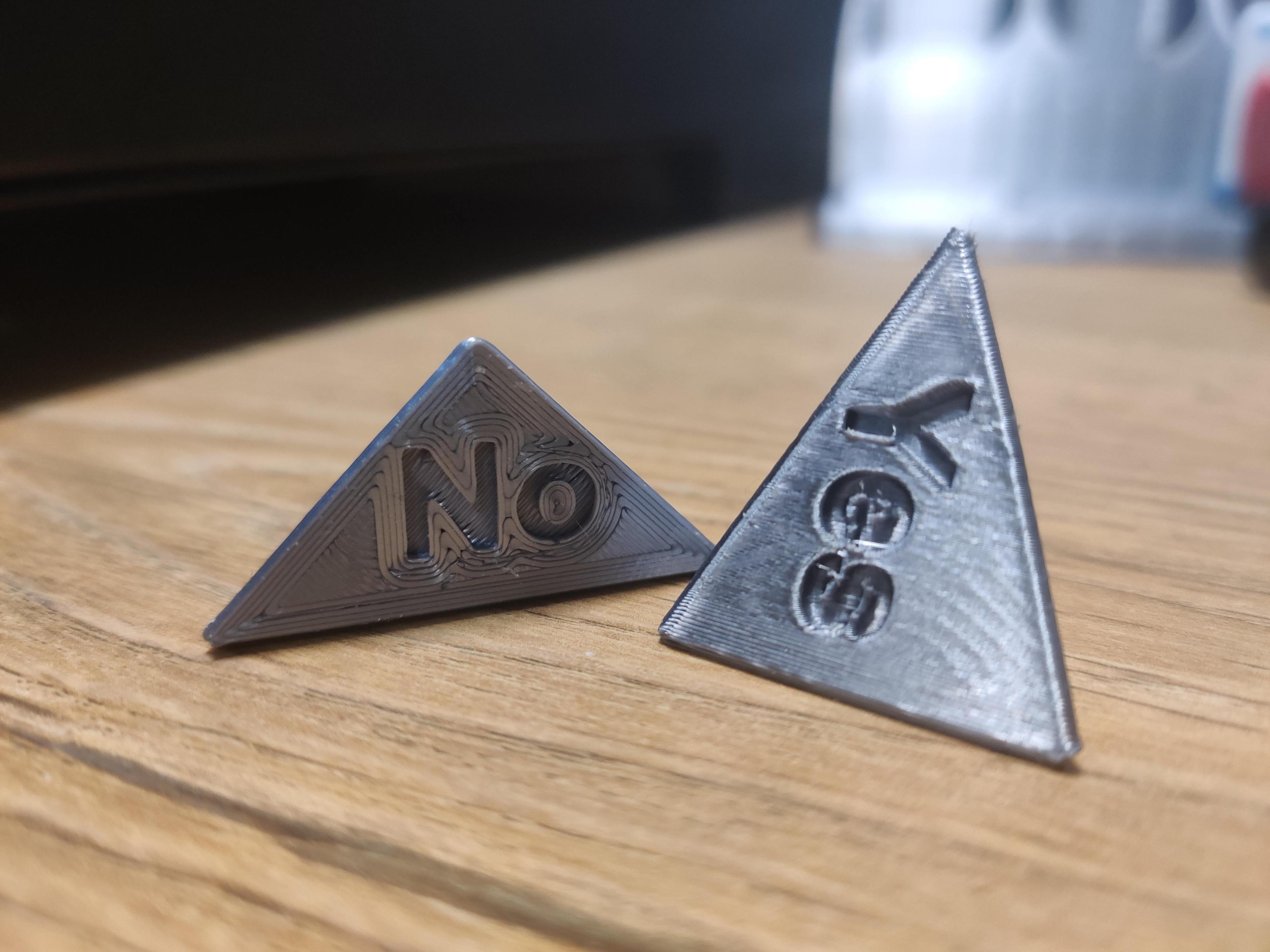Yes, No, Maybe! decision dice (quick, easy print) 3d model