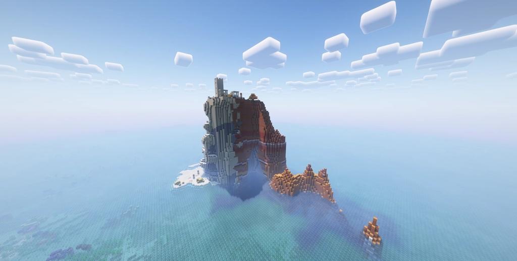 Minecraft Desert Temple Island 3d model