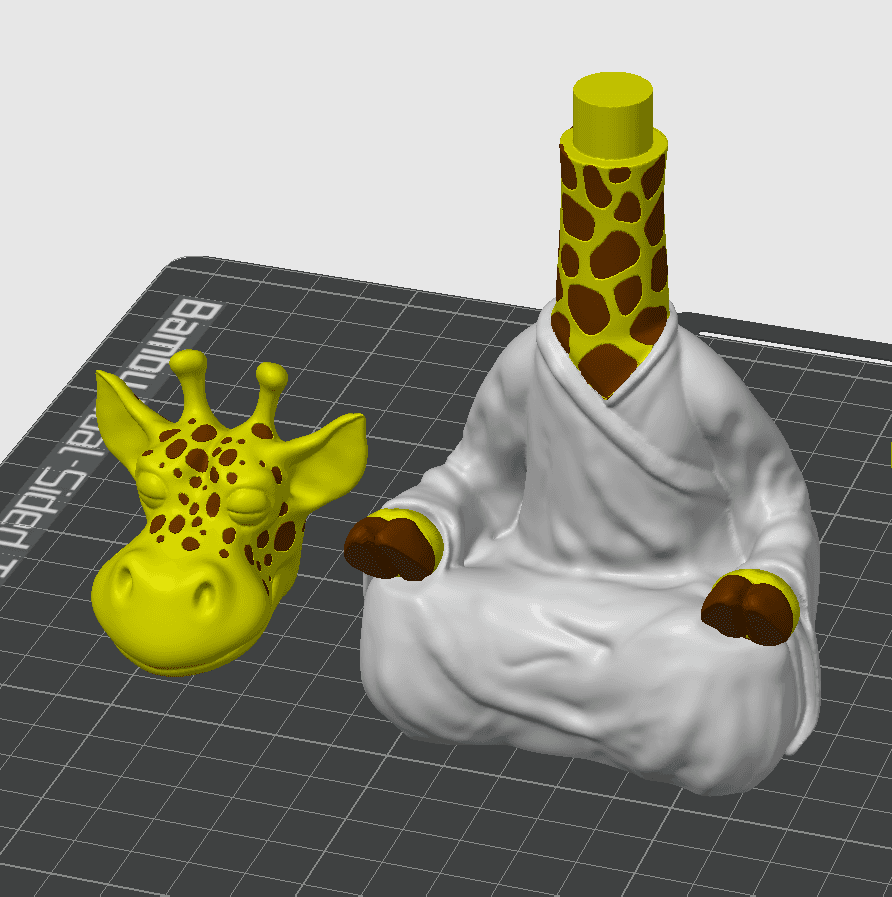 Zen Animals - Giraffe No Supports 3d model
