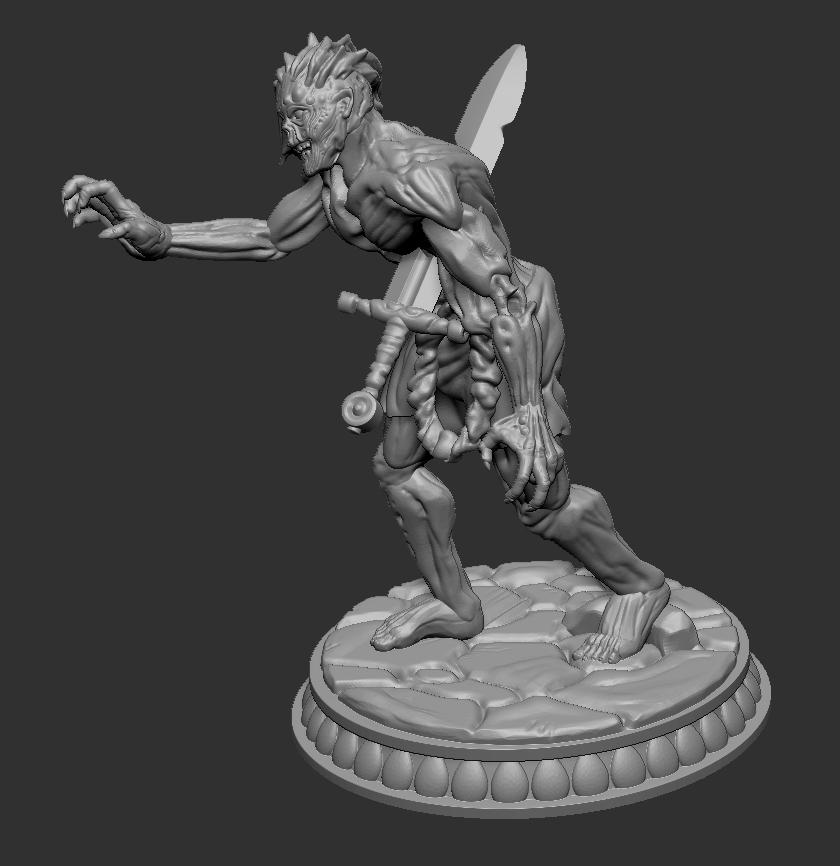 Ragged Zombie 3d model